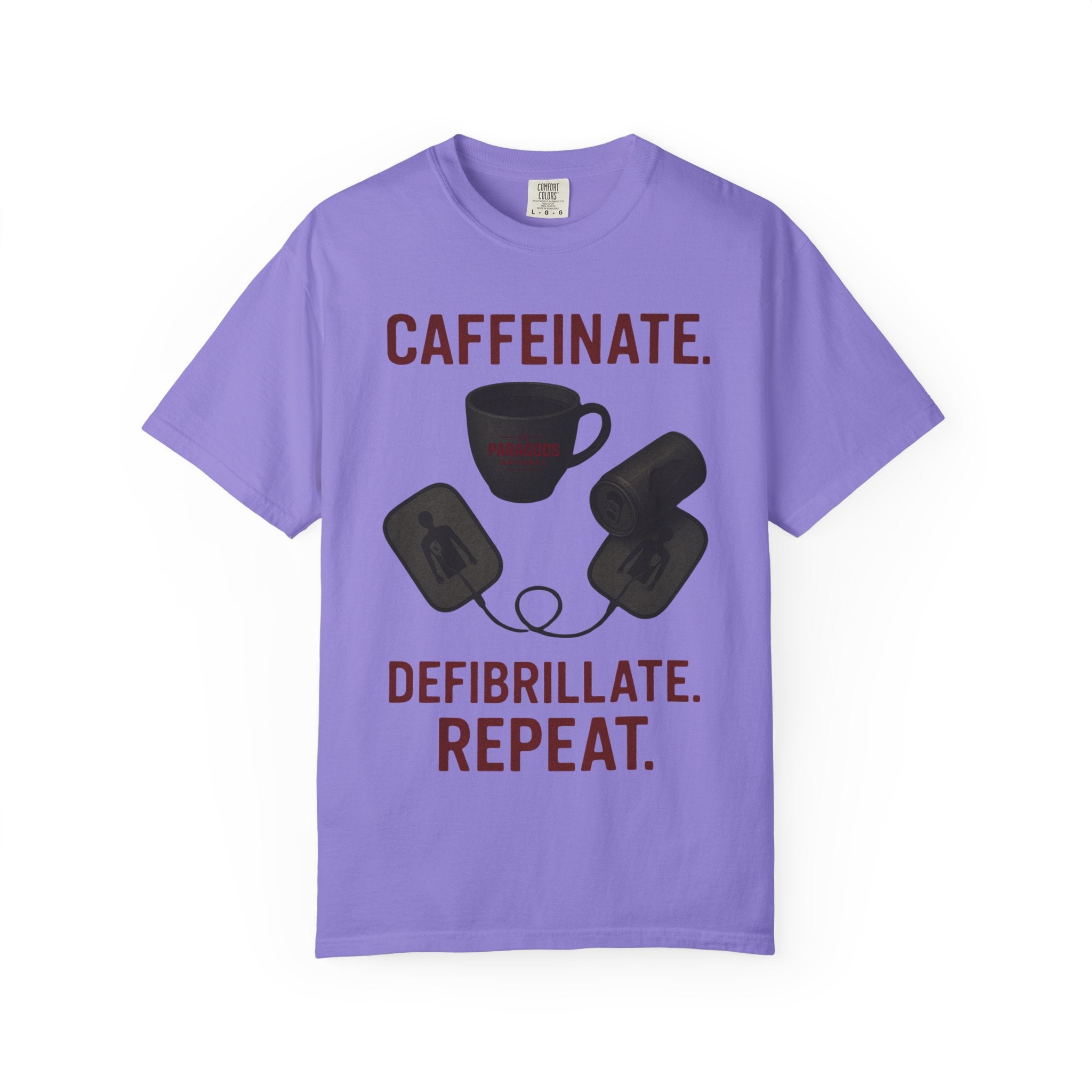 EMS Caffeinate Defibrillate Repeat Unisex T-shirt