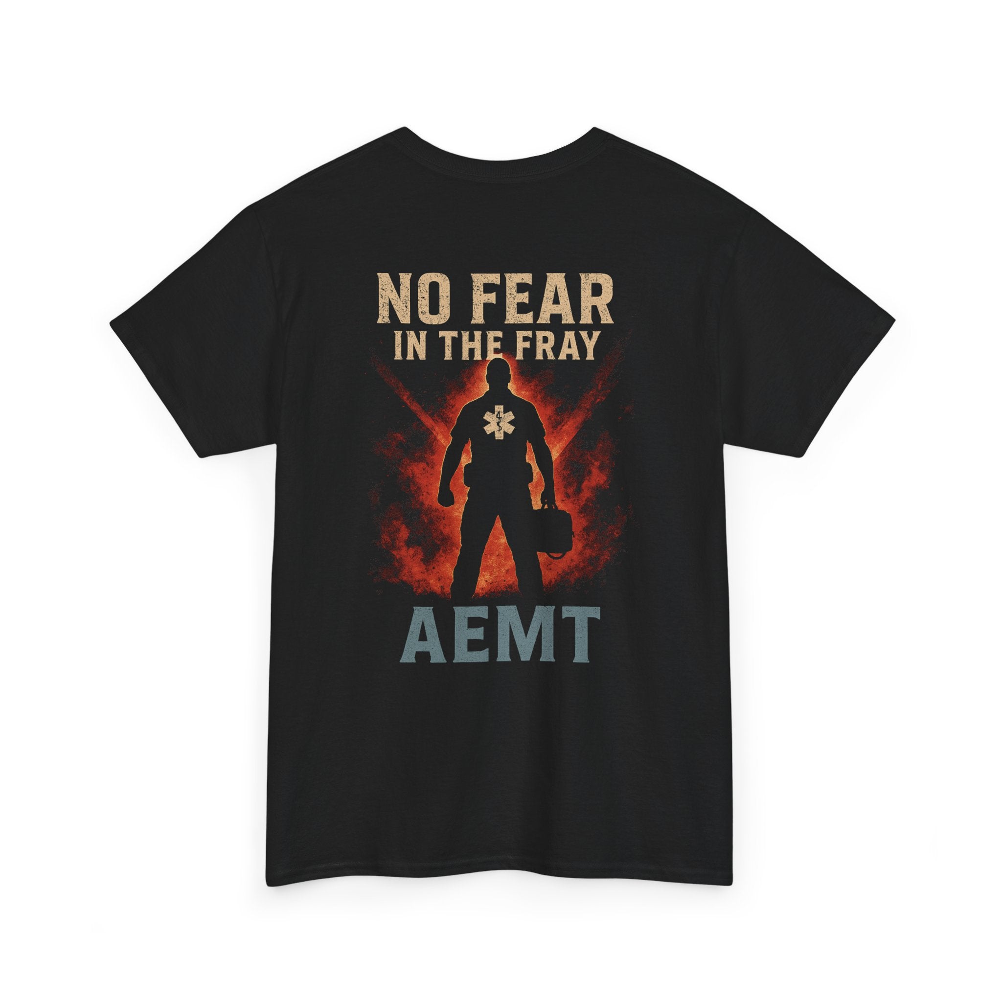 No Fear Heavy Cotton Tee for First Responders, Unisex T-Shirt, Emergency Medical Tee, Gift for EMTs, Casual Everyday Wear