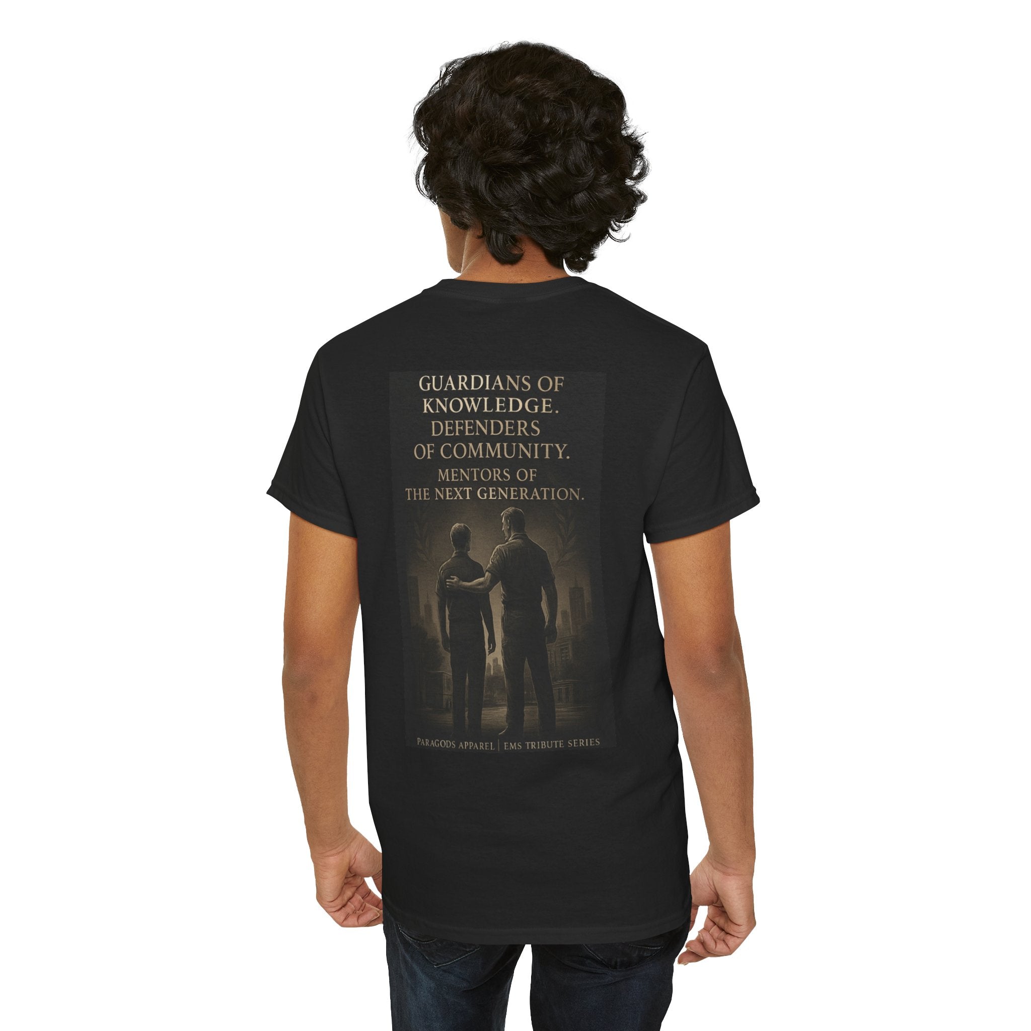 Guardians of Knowledge Ems Tribute Tee - Unisex Heavy Cotton Shirt, Community Support, Educational Gift, Casual Wear, Unique Design, Great for Events