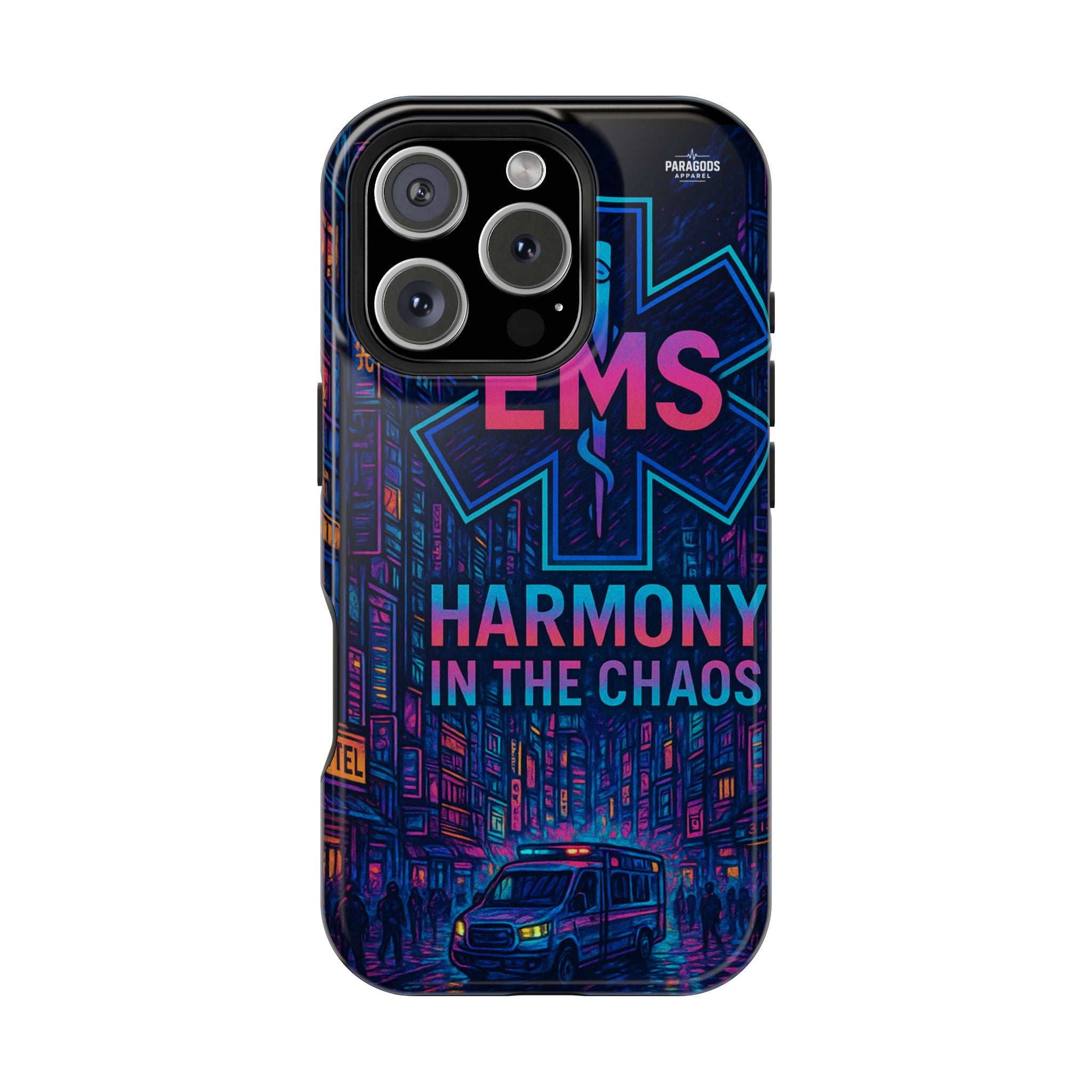 EMS Harmony in the Chaos Impact-Resistant Phone Case, Emergency Services Gift, Durable Phone Cover, Medic Accessories, EMT Merchandise