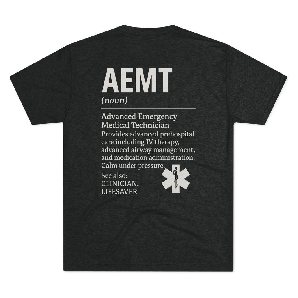 Advanced Emergency Medical Technician Tribute Tee, Healthcare Worker Gift, Paramedic Apparel, First Responder Shirt, EMS Pride T-Shirt