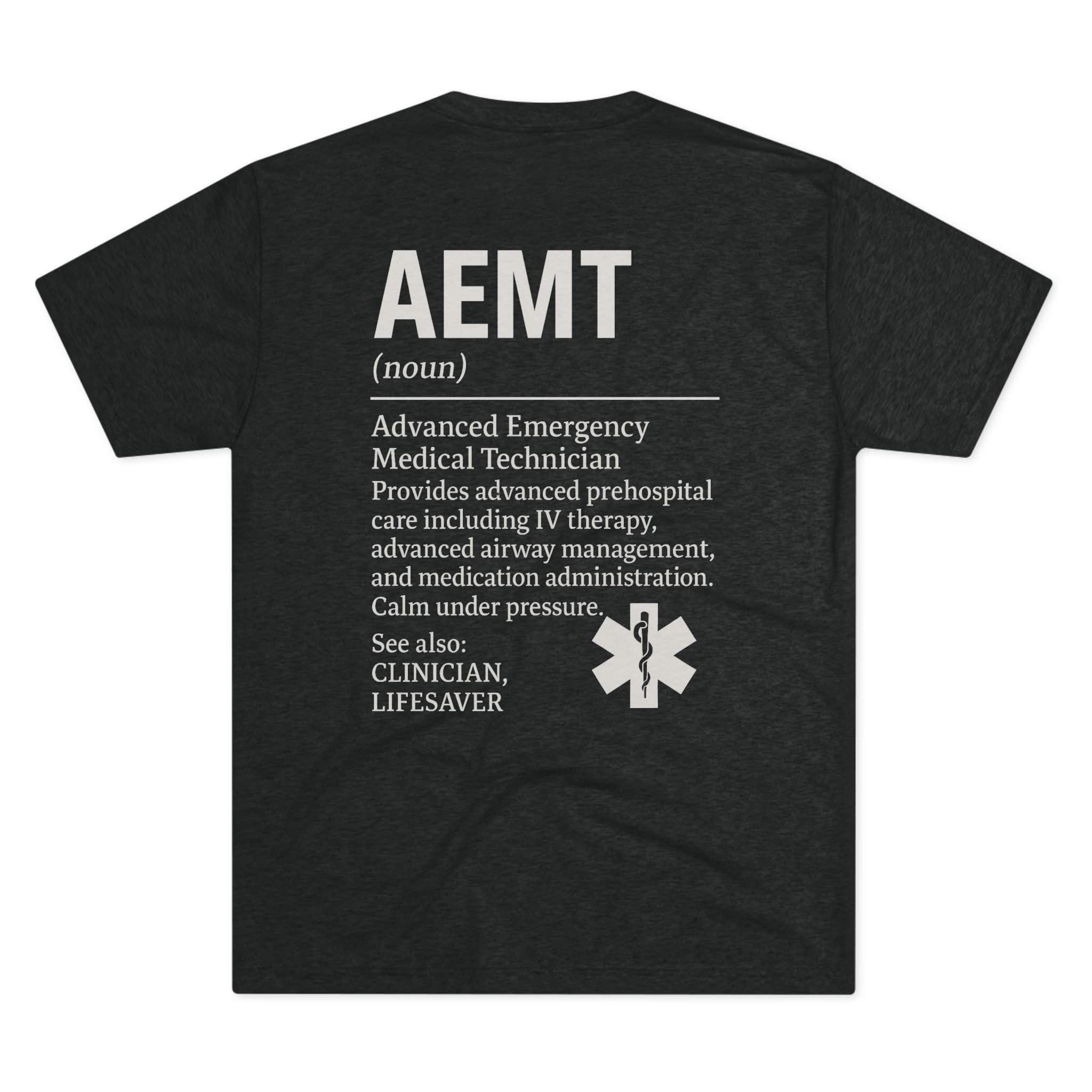 Advanced Emergency Medical Technician Tribute Tee, Healthcare Worker Gift, Paramedic Apparel, First Responder Shirt, EMS Pride T-Shirt