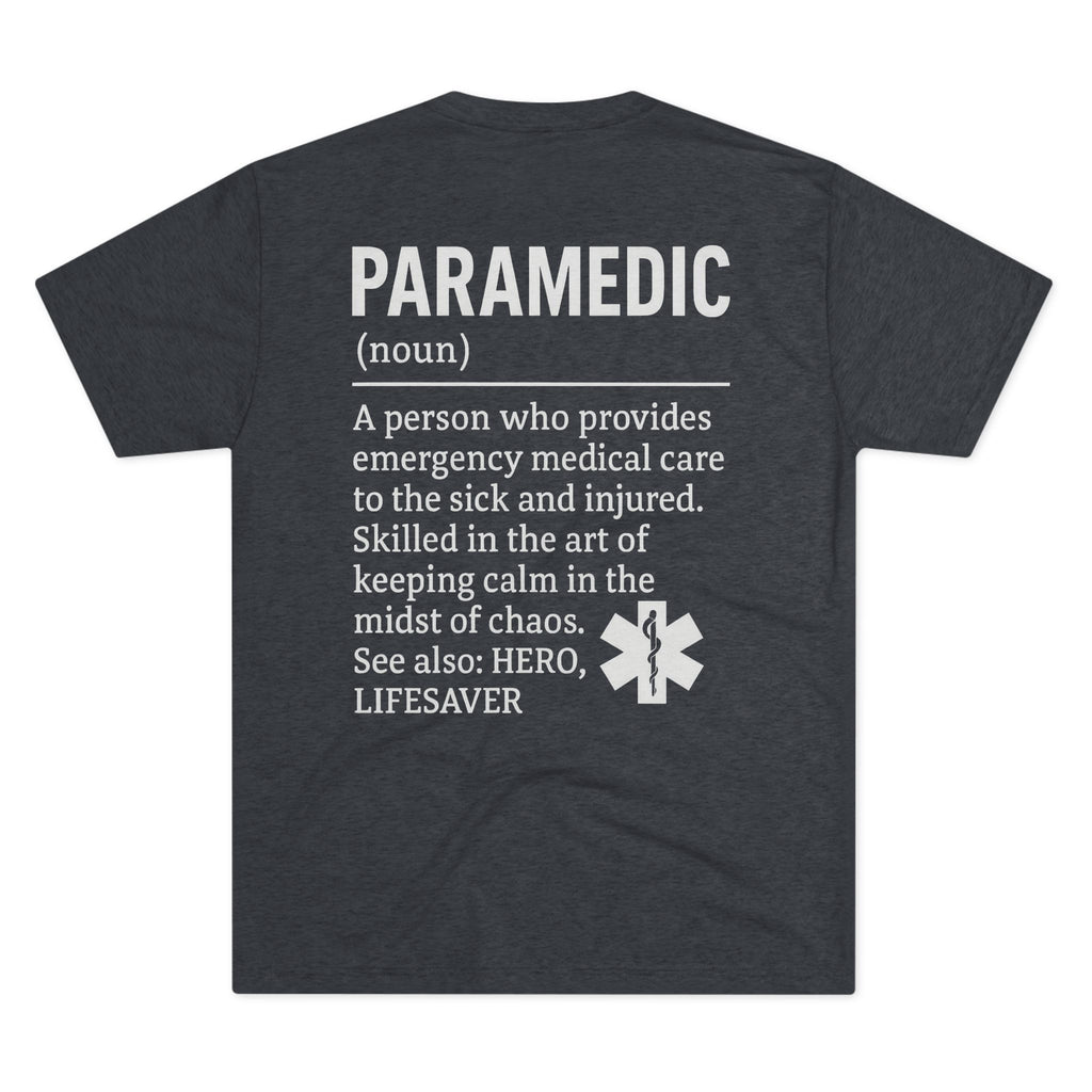 Unisex Paramedic Tribute Crew Tee | Emergency Medical T-Shirt, Hero Apparel, Gift for First Responders, Paramedic Pride, Casual Wear