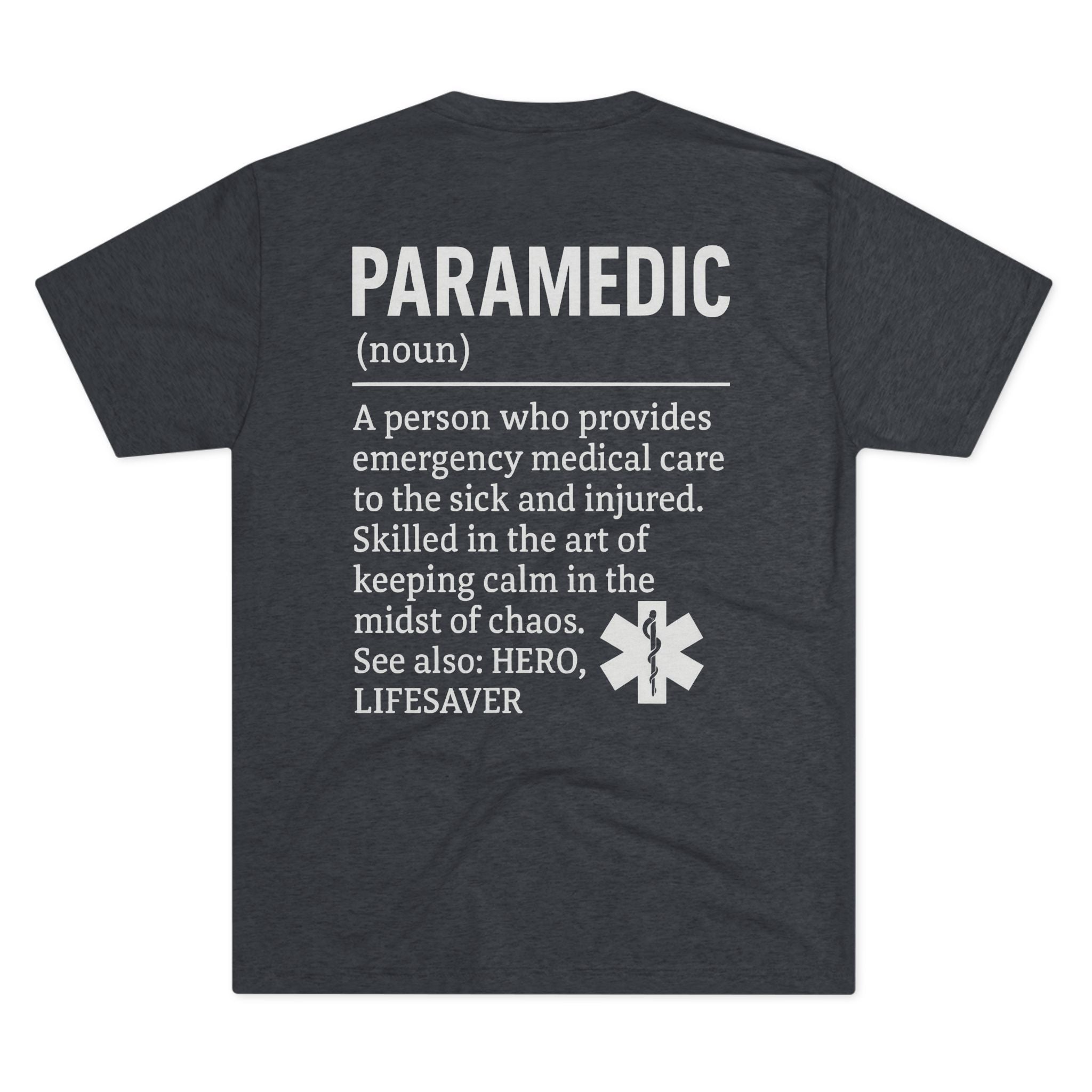 Unisex Paramedic Tribute Crew Tee | Emergency Medical T-Shirt, Hero Apparel, Gift for First Responders, Paramedic Pride, Casual Wear