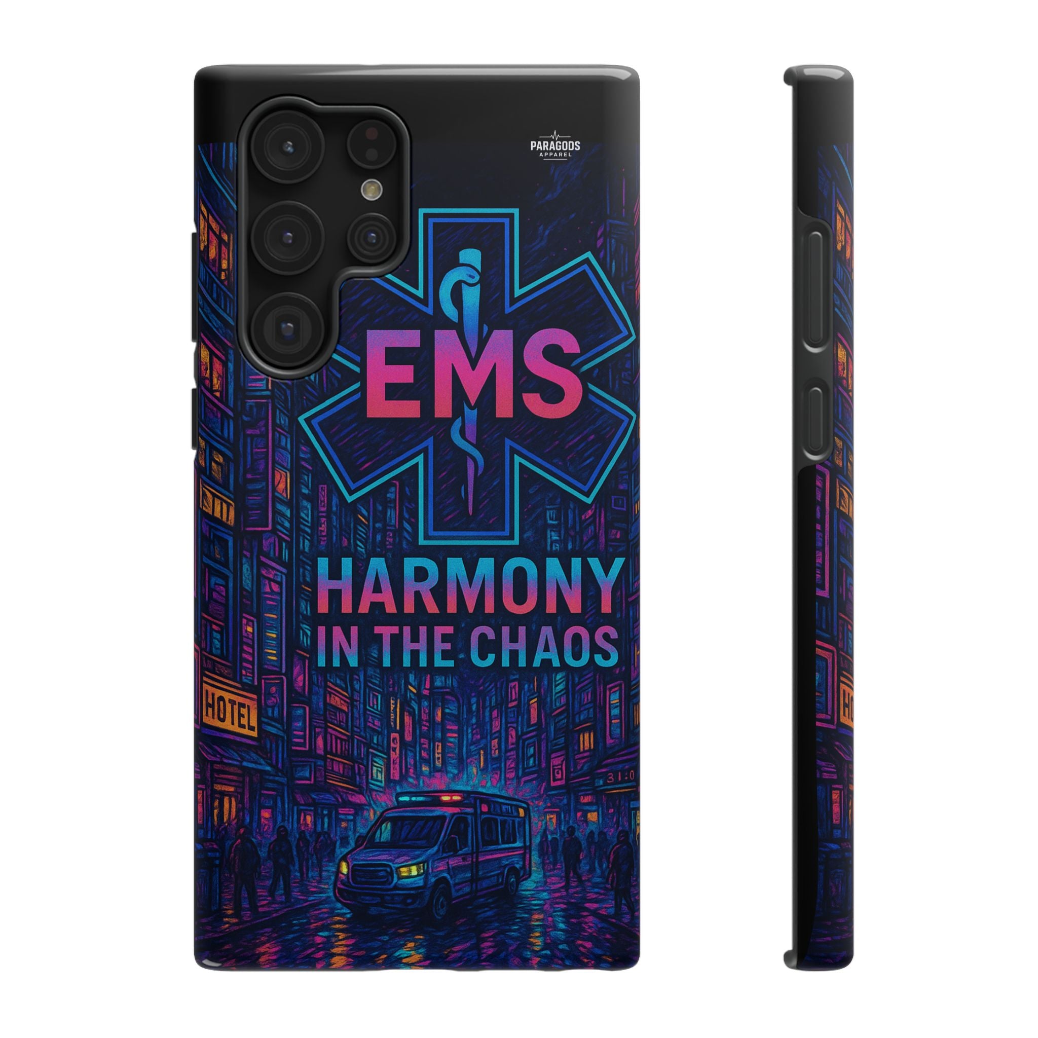 EMS Harmony in the Chaos Impact-Resistant Phone Case, Emergency Services Gift, Durable Phone Cover, Medic Accessories, EMT Merchandise