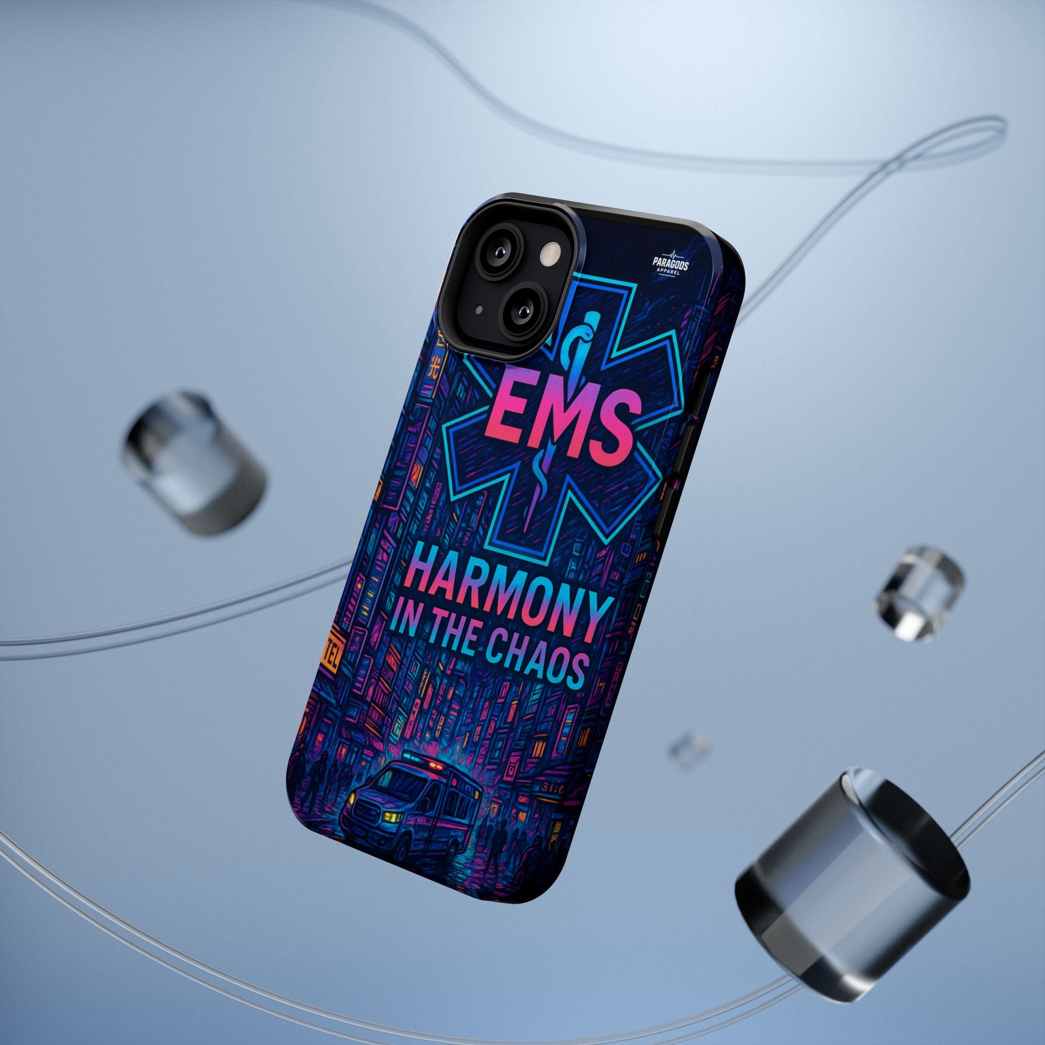 EMS Harmony in the Chaos Impact-Resistant Phone Case, Emergency Services Gift, Durable Phone Cover, Medic Accessories, EMT Merchandise