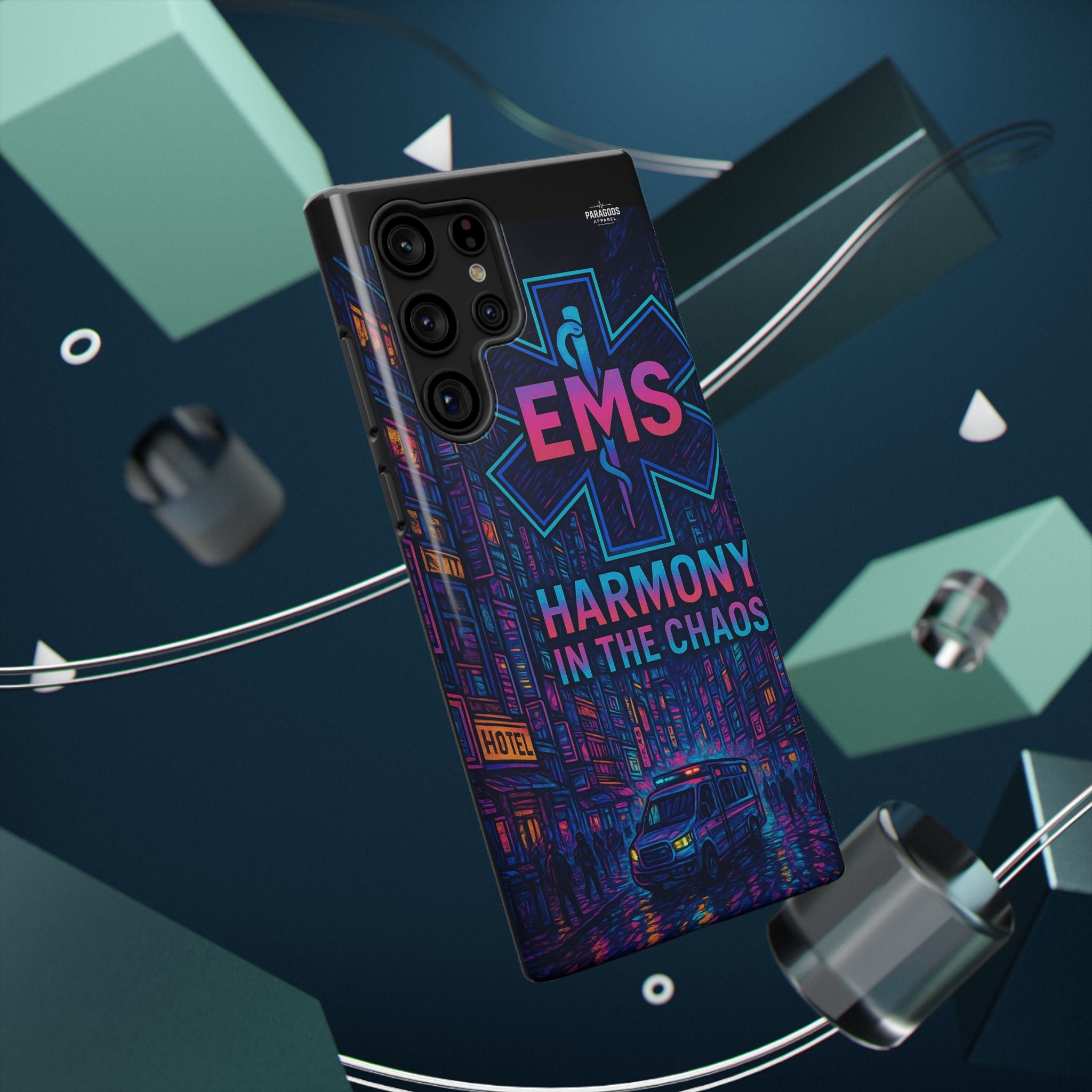 EMS Harmony in the Chaos Impact-Resistant Phone Case, Emergency Services Gift, Durable Phone Cover, Medic Accessories, EMT Merchandise