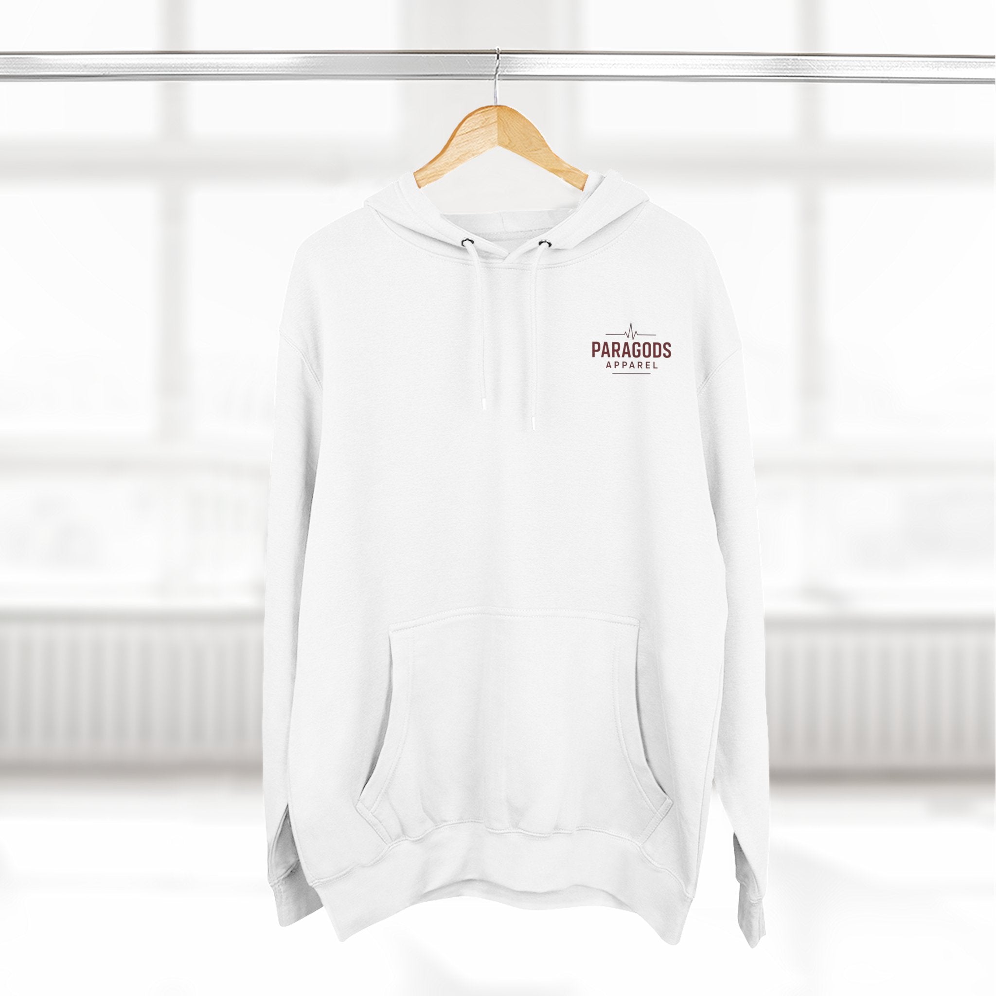 Three-Panel Fleece Hoodie - EMS-CAFFEINATE, DIB, REPEAT Design