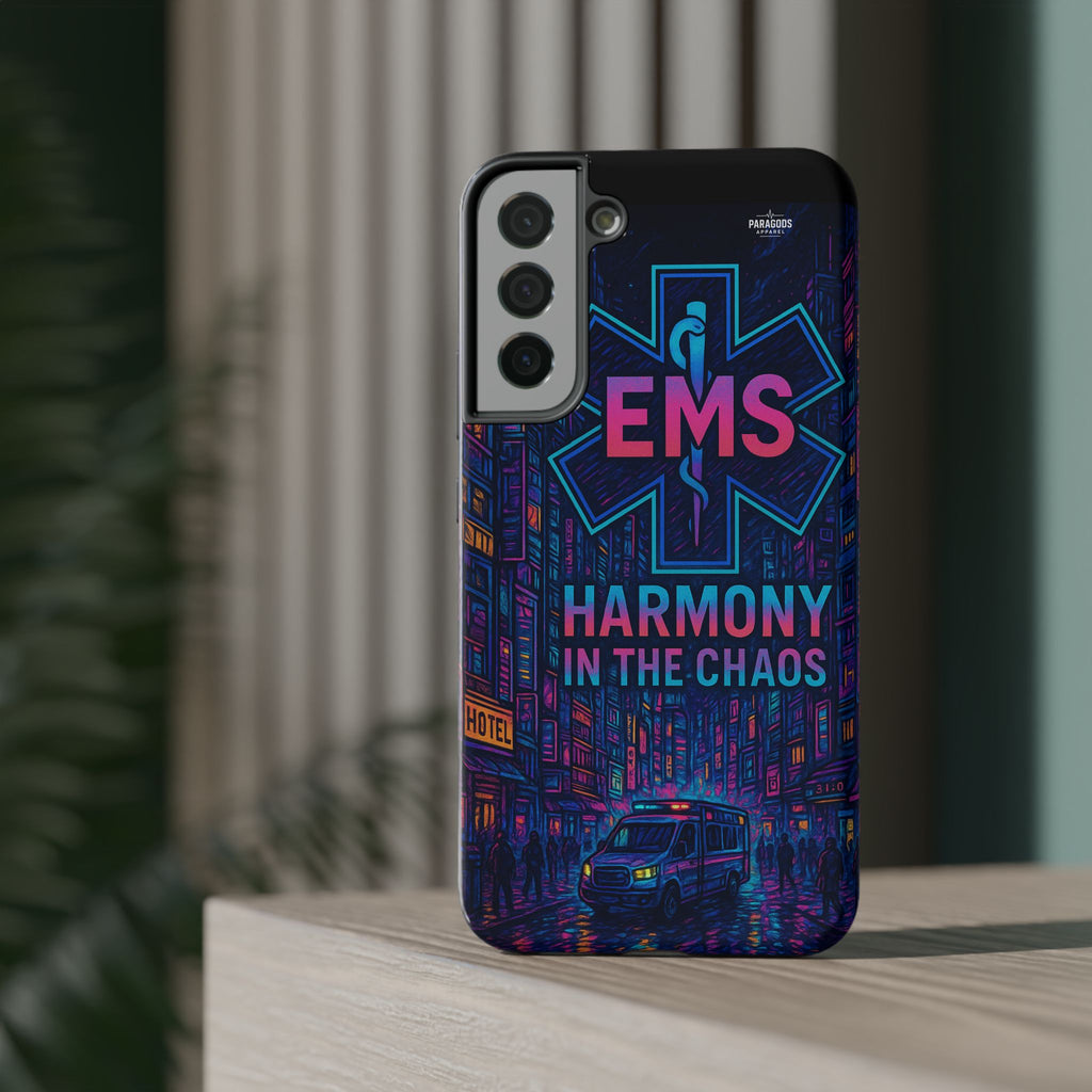 EMS Harmony in the Chaos Impact-Resistant Phone Case, Emergency Services Gift, Durable Phone Cover, Medic Accessories, EMT Merchandise
