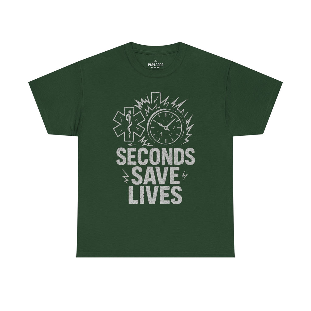 Unisex Tee EMS Shirt Seconds Save Lives