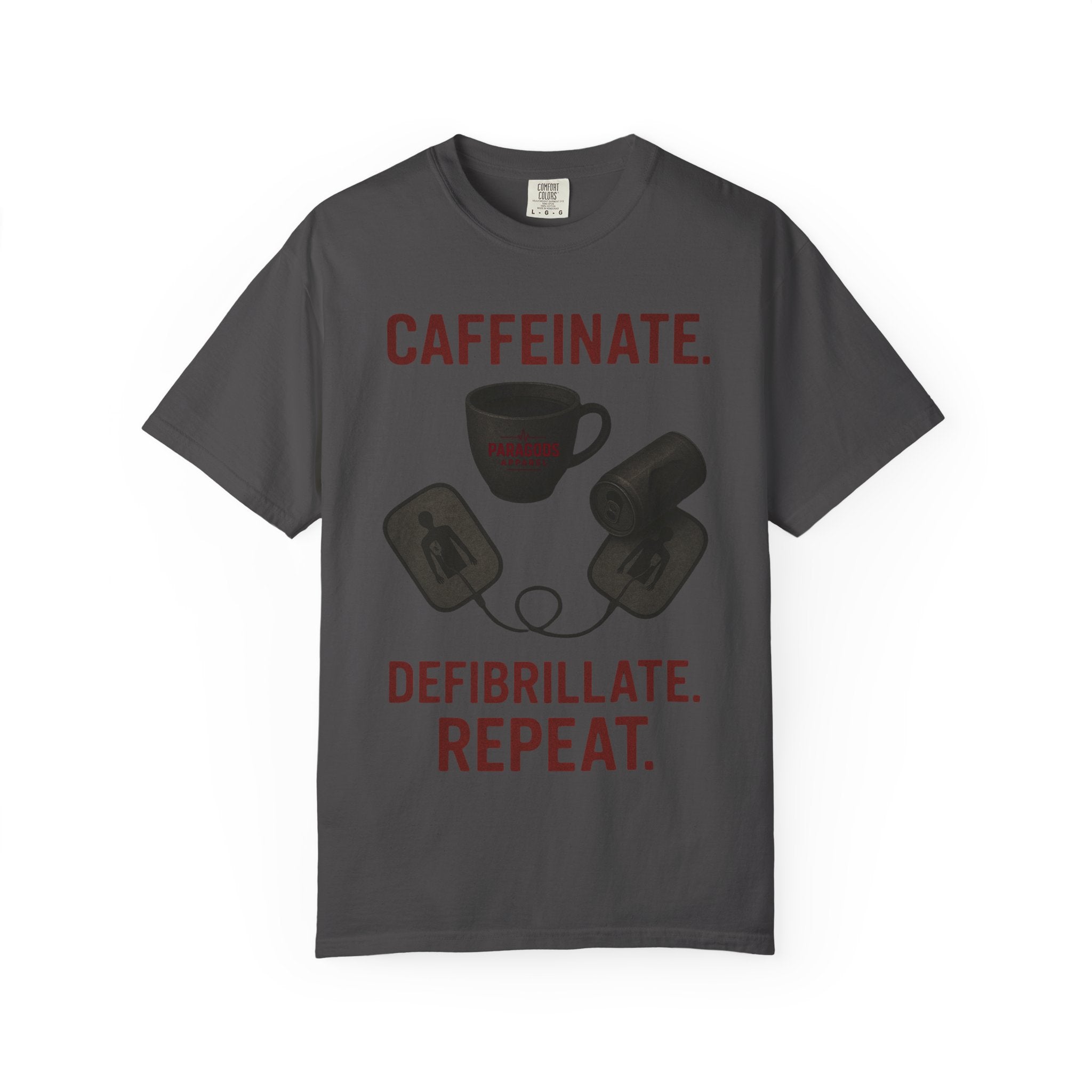 EMS Caffeinate Defibrillate Repeat Unisex T-shirt