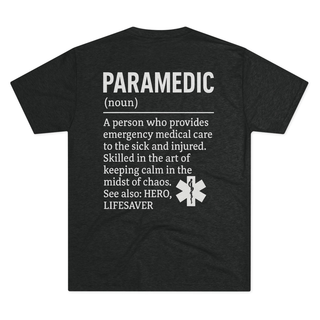 Unisex Paramedic Tribute Crew Tee | Emergency Medical T-Shirt, Hero Apparel, Gift for First Responders, Paramedic Pride, Casual Wear