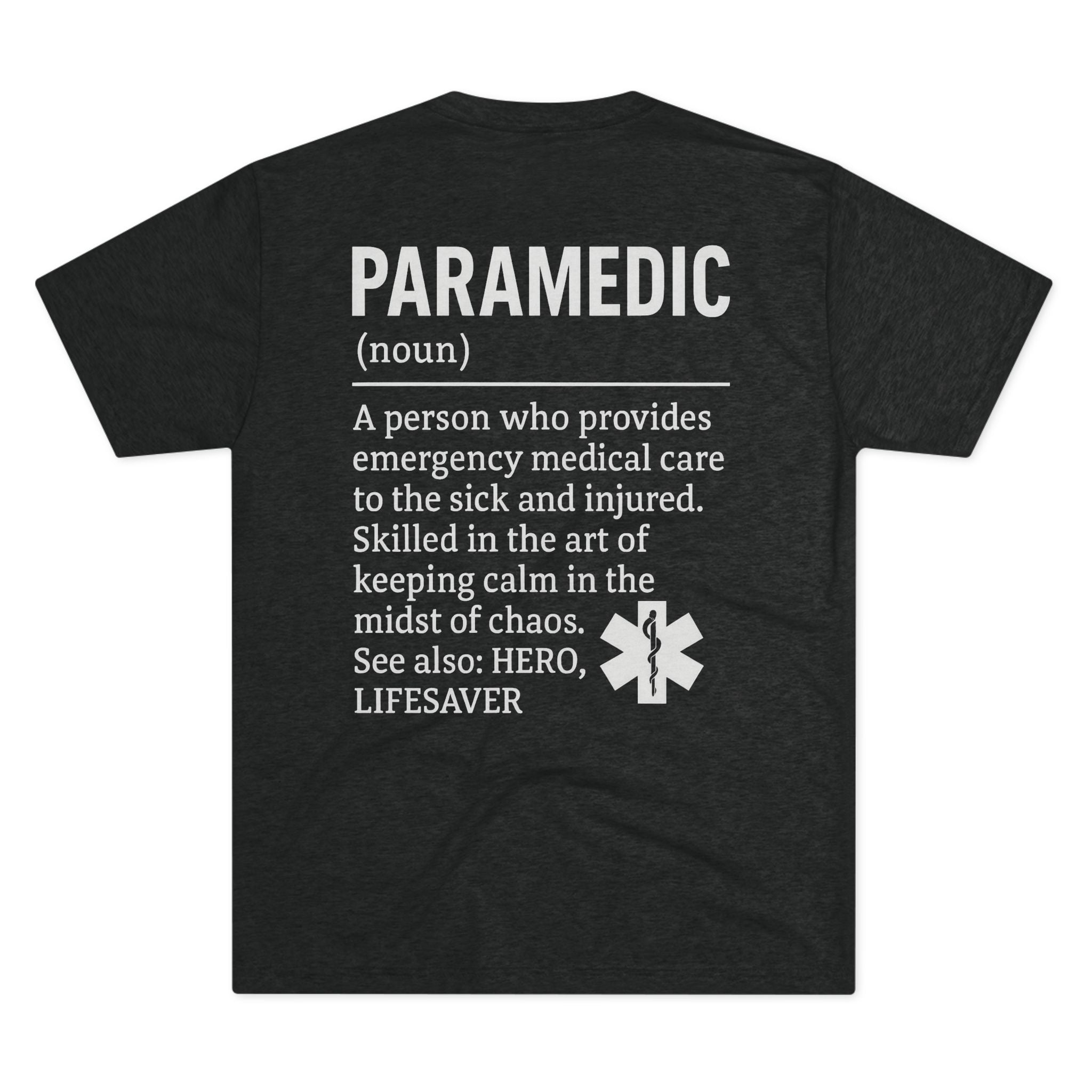 Unisex Paramedic Tribute Crew Tee | Emergency Medical T-Shirt, Hero Apparel, Gift for First Responders, Paramedic Pride, Casual Wear