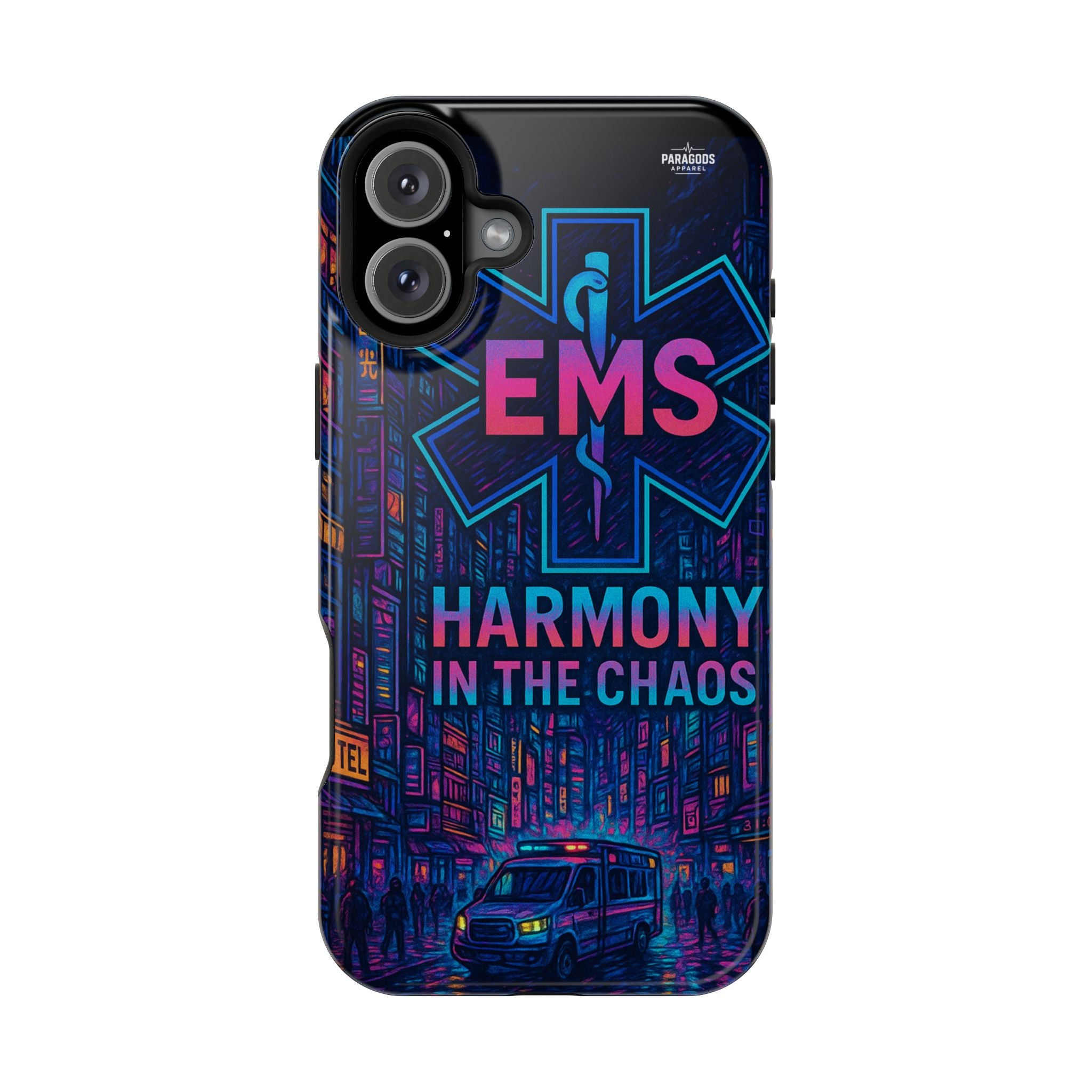 EMS Harmony in the Chaos Impact-Resistant Phone Case, Emergency Services Gift, Durable Phone Cover, Medic Accessories, EMT Merchandise