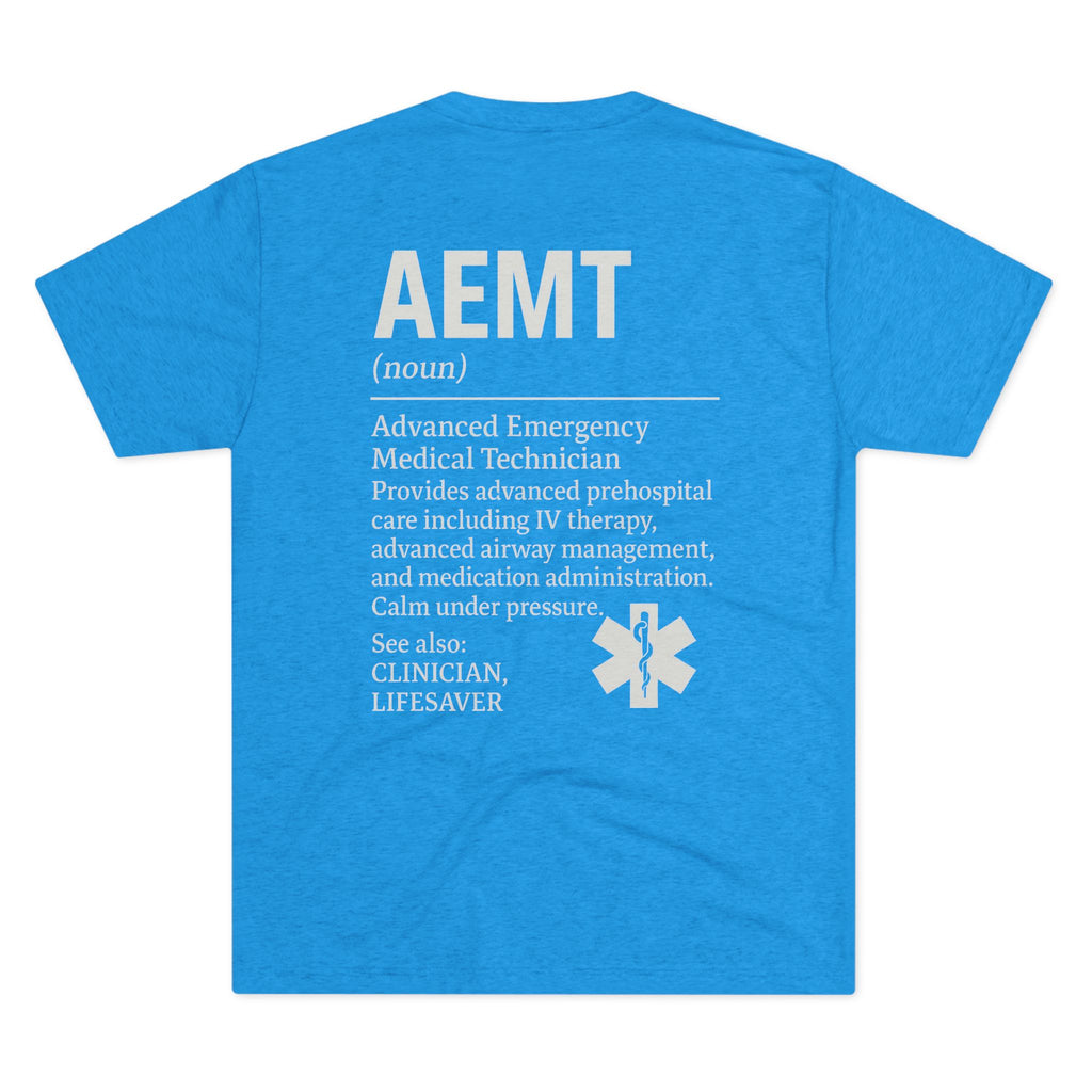 Advanced Emergency Medical Technician Tribute Tee, Healthcare Worker Gift, Paramedic Apparel, First Responder Shirt, EMS Pride T-Shirt