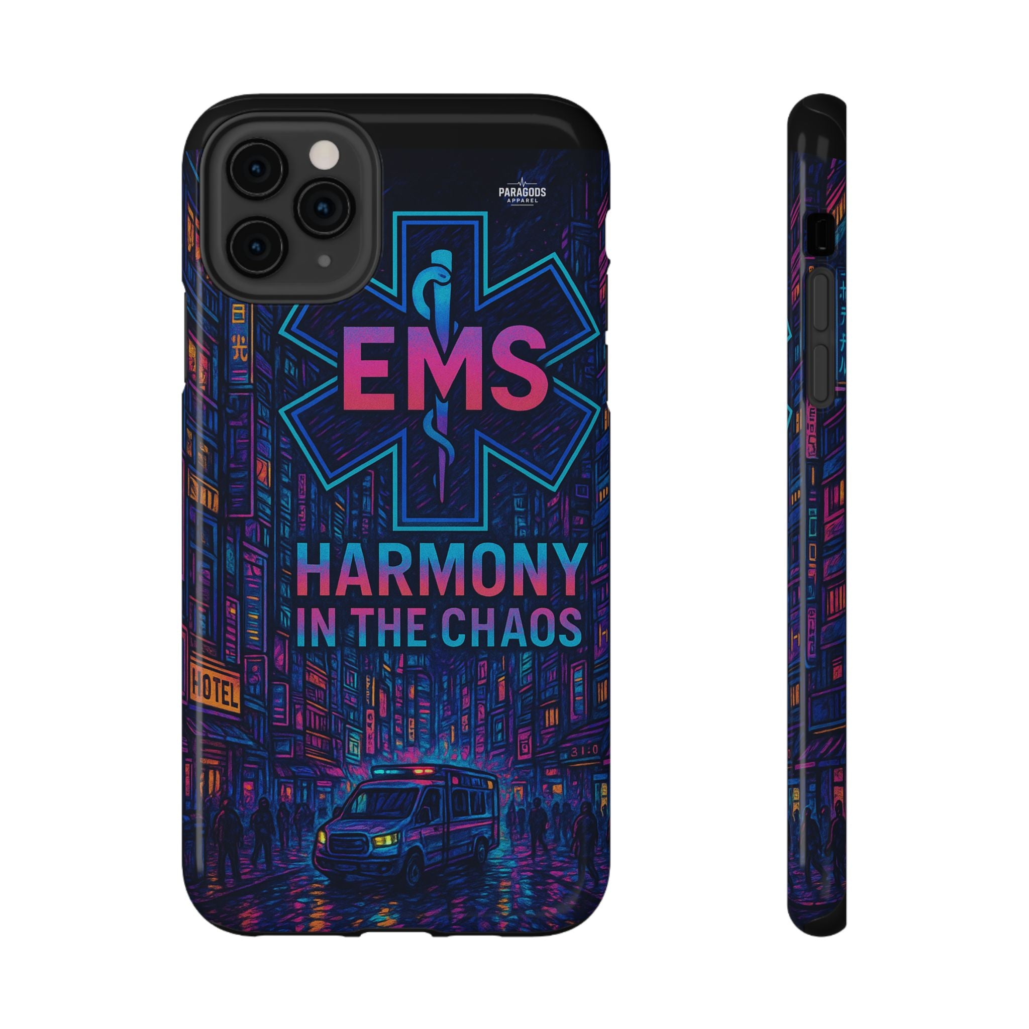 EMS Harmony in the Chaos Impact-Resistant Phone Case, Emergency Services Gift, Durable Phone Cover, Medic Accessories, EMT Merchandise
