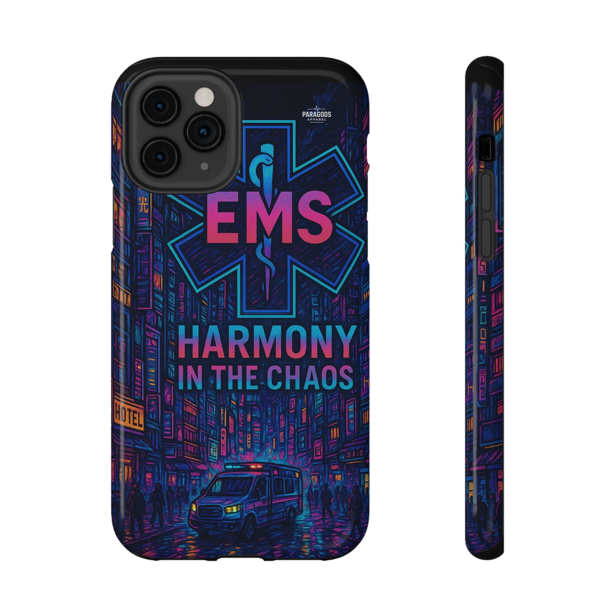 EMS Harmony in the Chaos Impact-Resistant Phone Case, Emergency Services Gift, Durable Phone Cover, Medic Accessories, EMT Merchandise