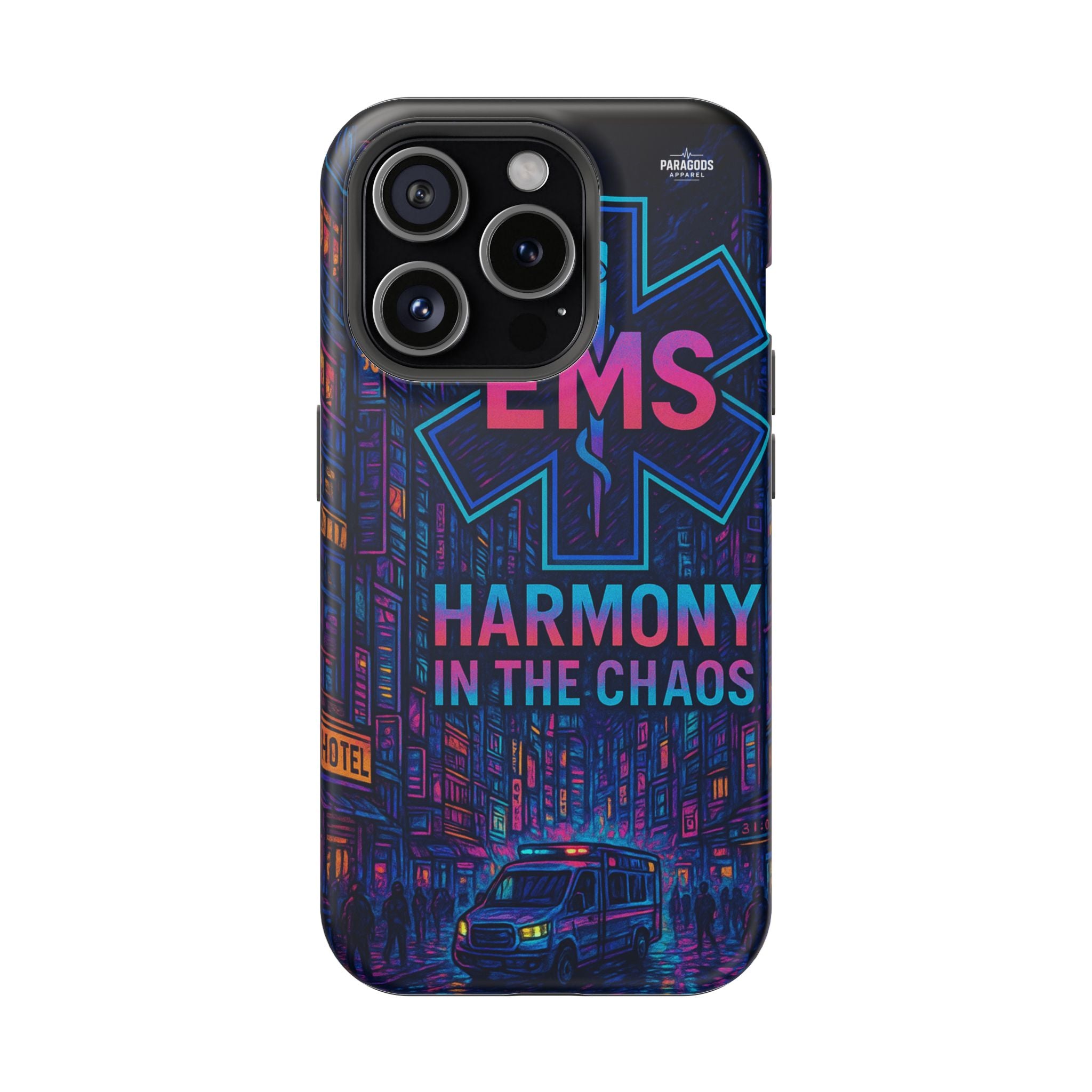 EMS Harmony in the Chaos Impact-Resistant Phone Case, Emergency Services Gift, Durable Phone Cover, Medic Accessories, EMT Merchandise