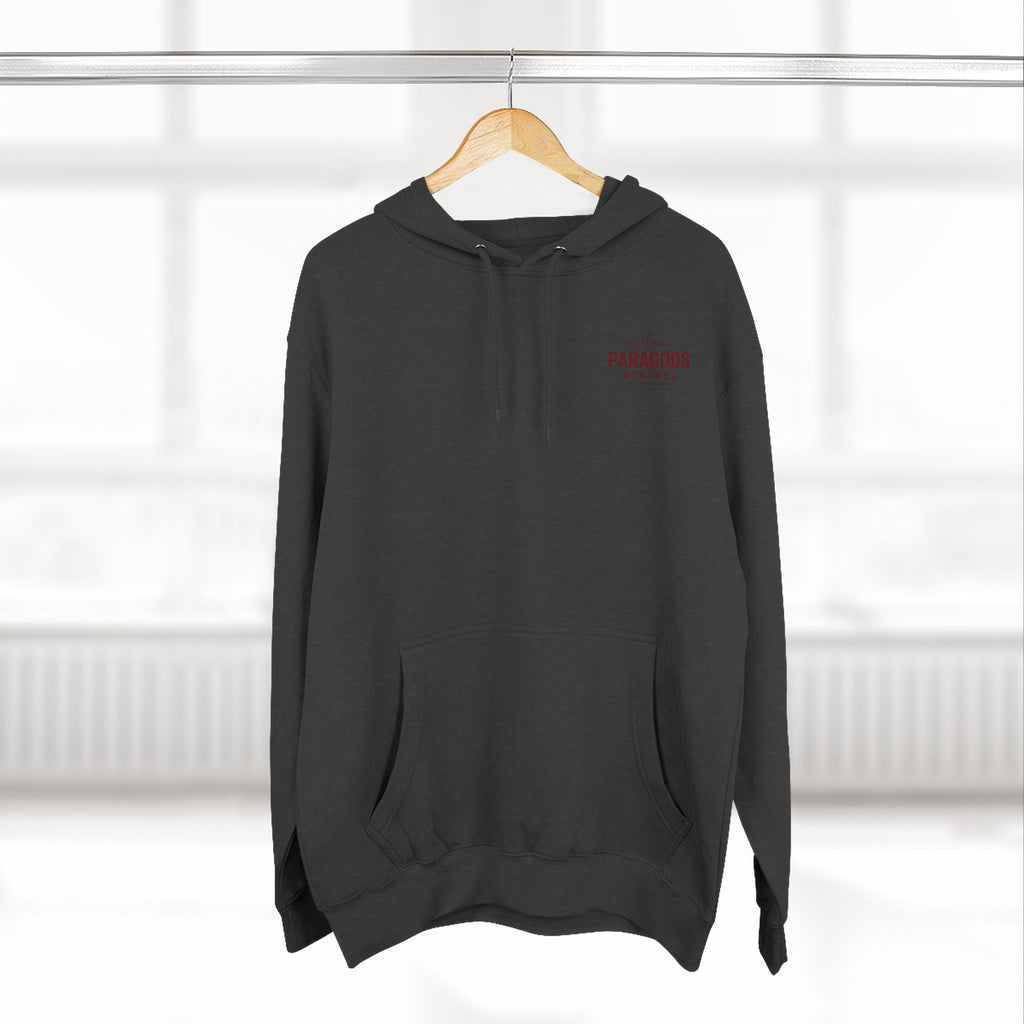 Three-Panel Fleece Hoodie - EMS-CAFFEINATE, DIB, REPEAT Design