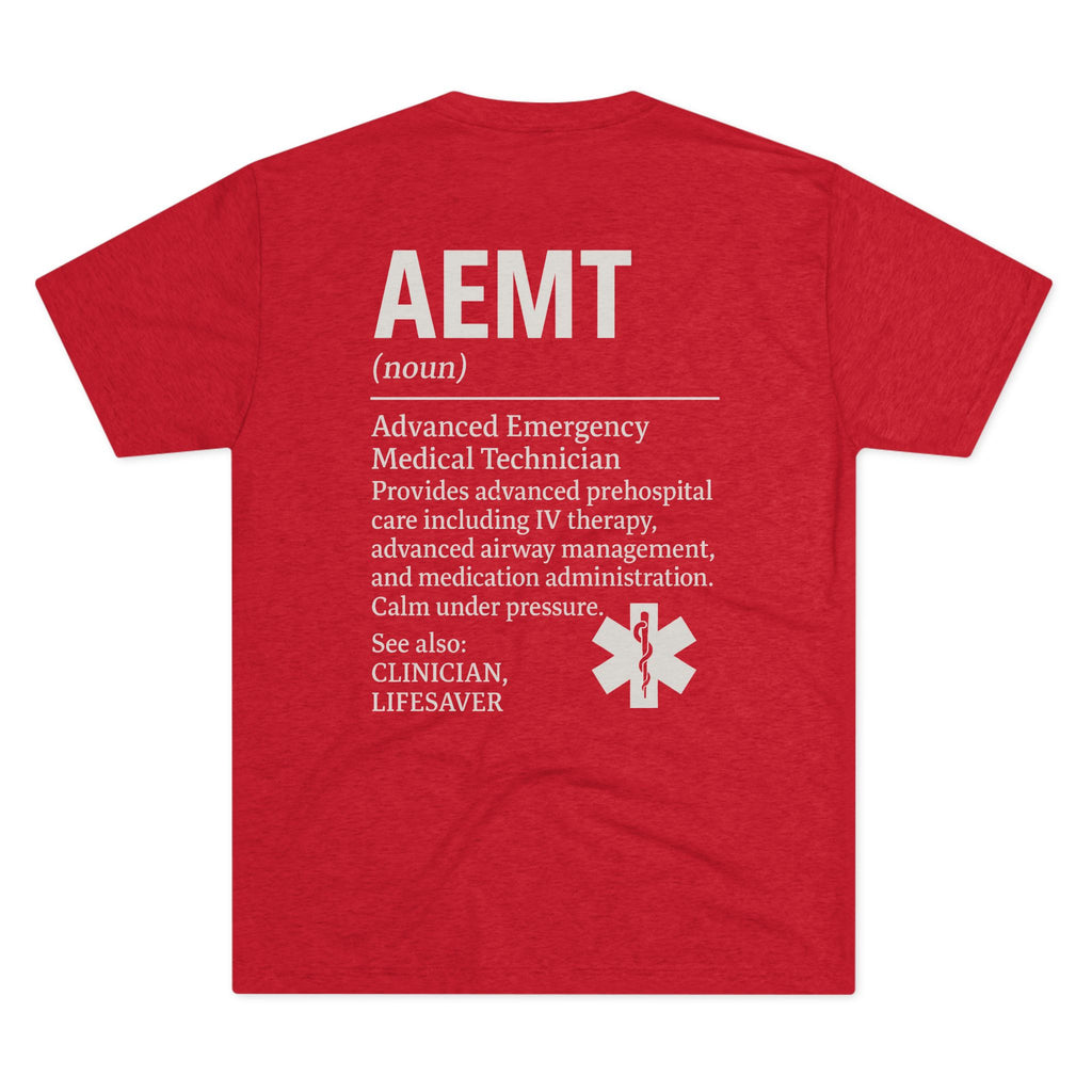 Advanced Emergency Medical Technician Tribute Tee, Healthcare Worker Gift, Paramedic Apparel, First Responder Shirt, EMS Pride T-Shirt