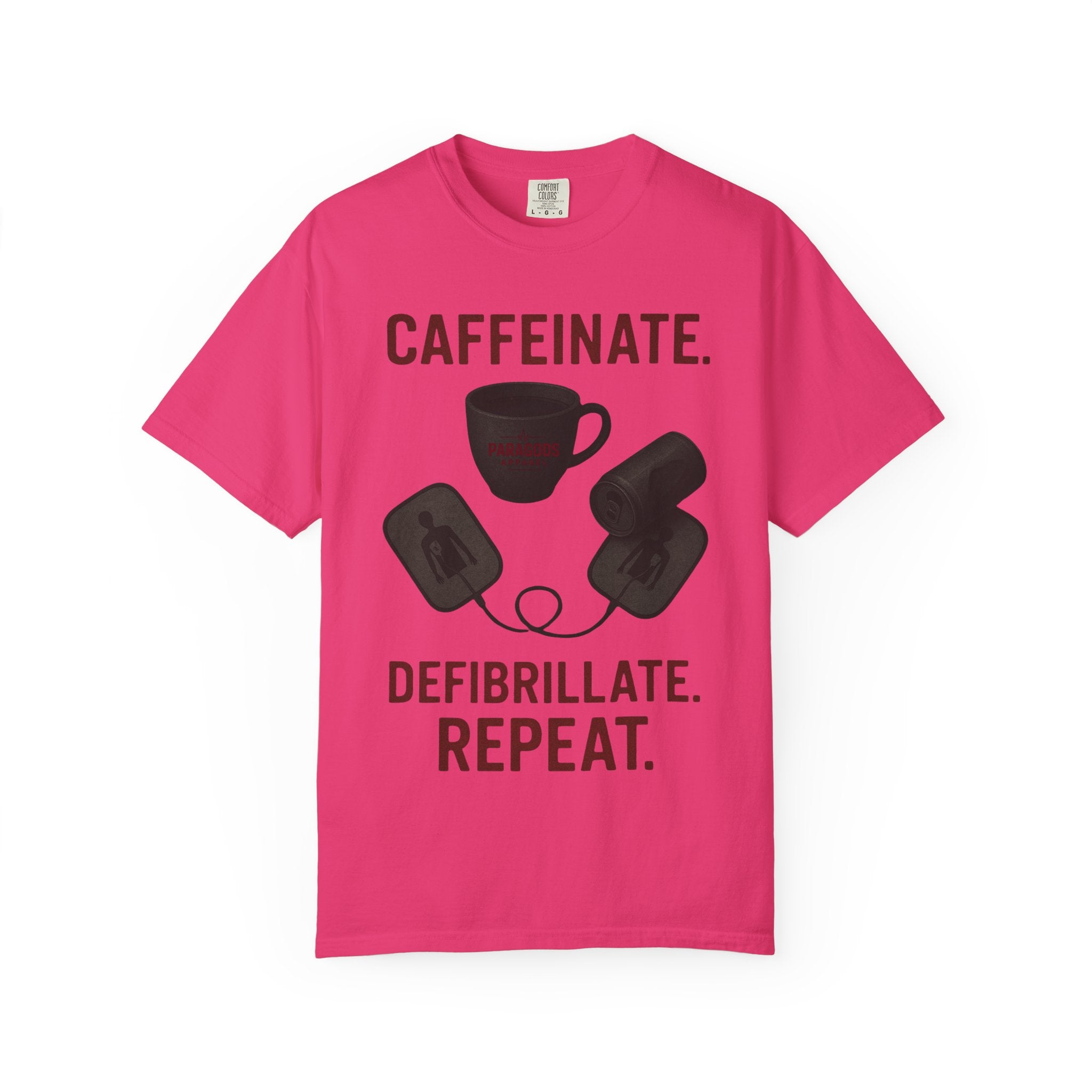 EMS Caffeinate Defibrillate Repeat Unisex T-shirt