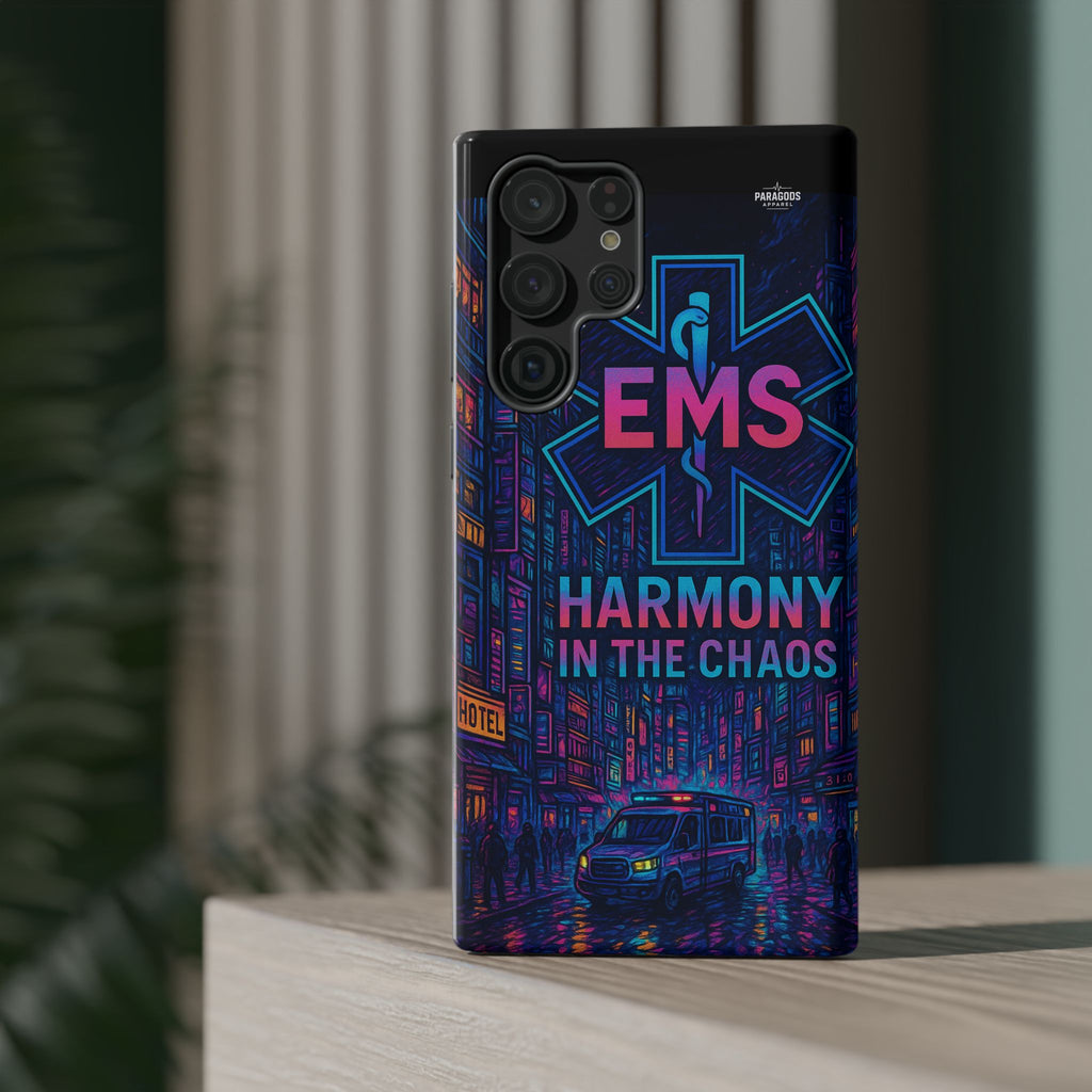 EMS Harmony in the Chaos Impact-Resistant Phone Case, Emergency Services Gift, Durable Phone Cover, Medic Accessories, EMT Merchandise