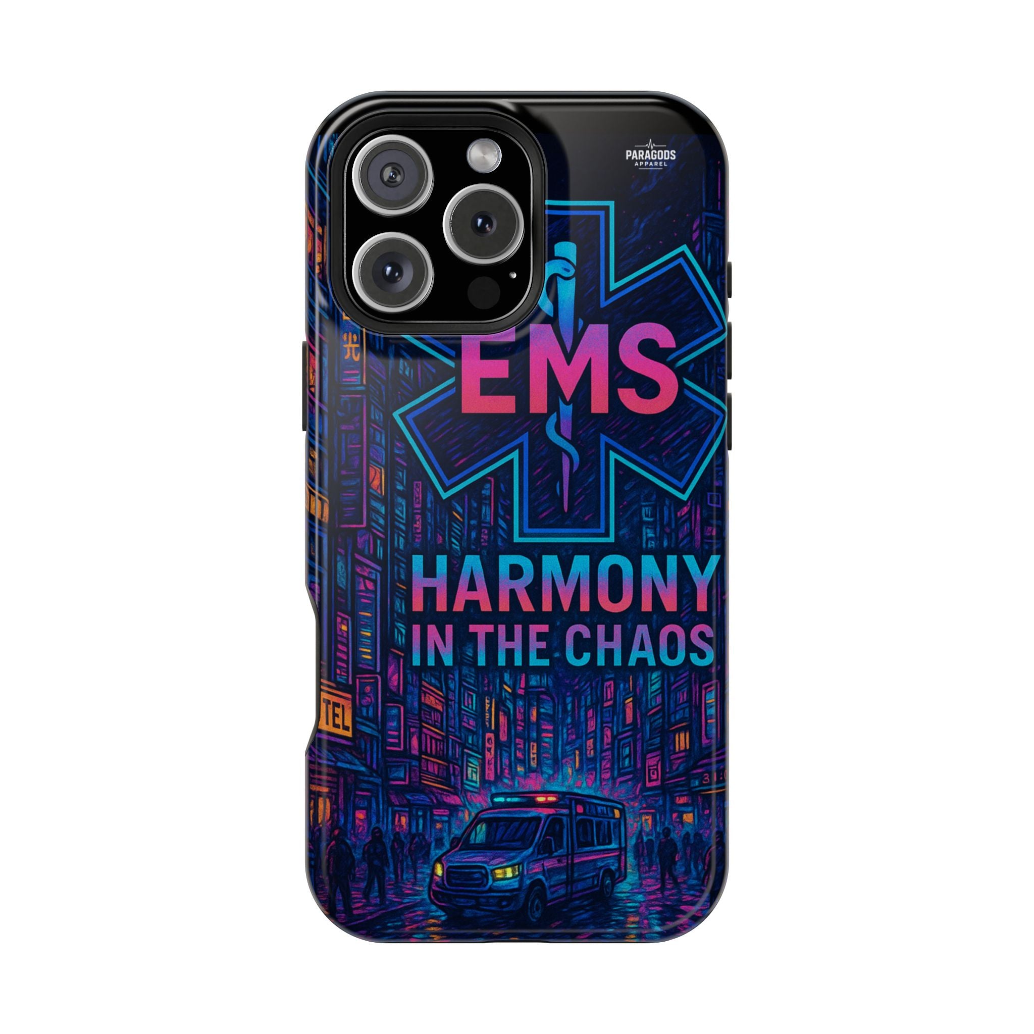 EMS Harmony in the Chaos Impact-Resistant Phone Case, Emergency Services Gift, Durable Phone Cover, Medic Accessories, EMT Merchandise