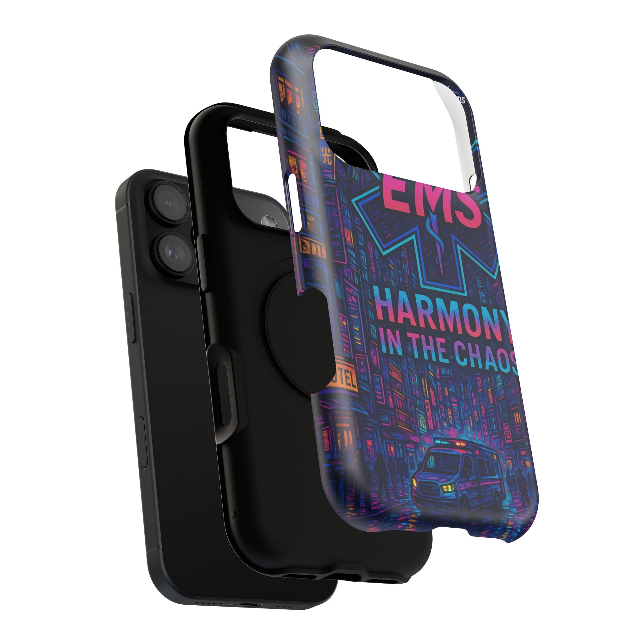 EMS Harmony in the Chaos Impact-Resistant Phone Case, Emergency Services Gift, Durable Phone Cover, Medic Accessories, EMT Merchandise