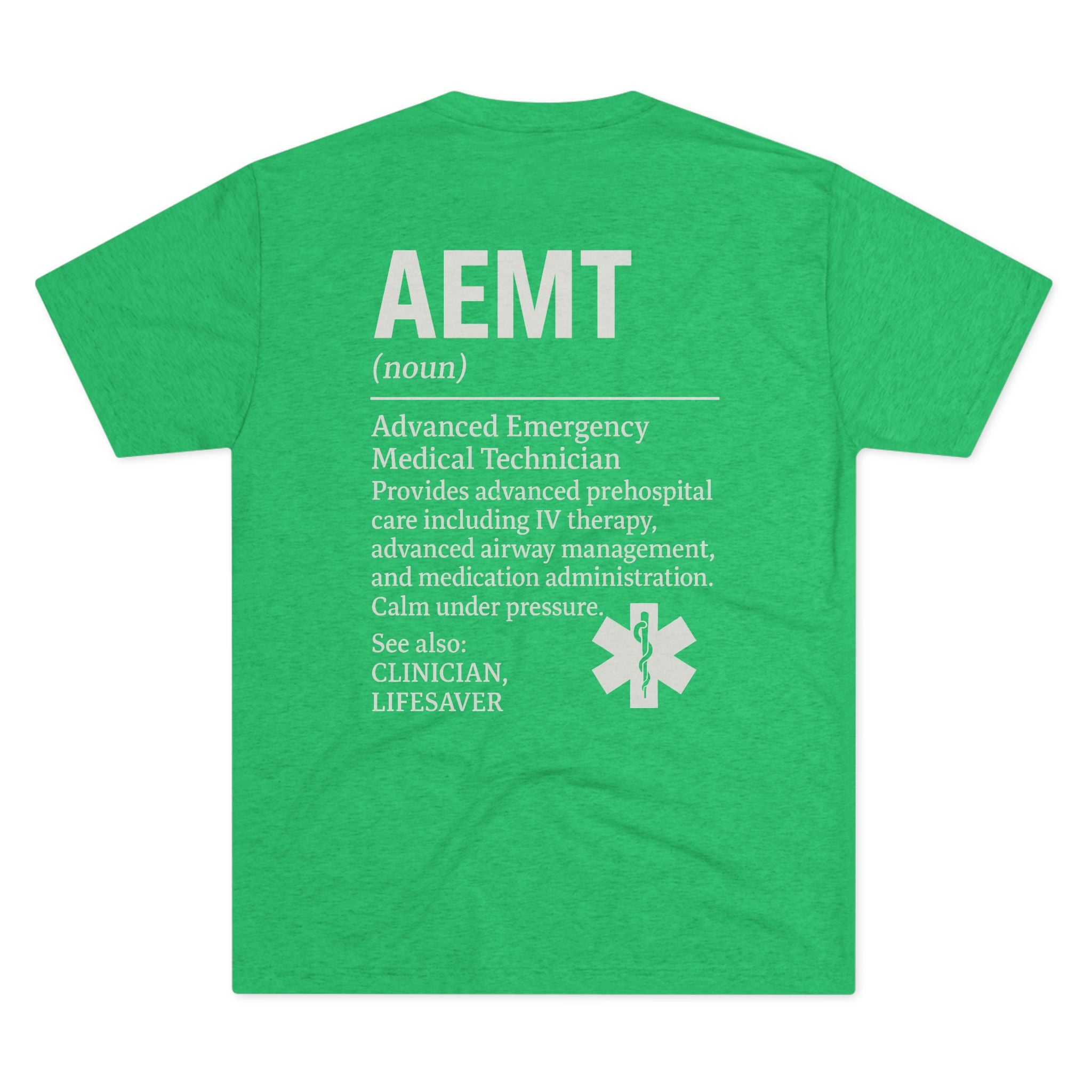 Advanced Emergency Medical Technician Tribute Tee, Healthcare Worker Gift, Paramedic Apparel, First Responder Shirt, EMS Pride T-Shirt