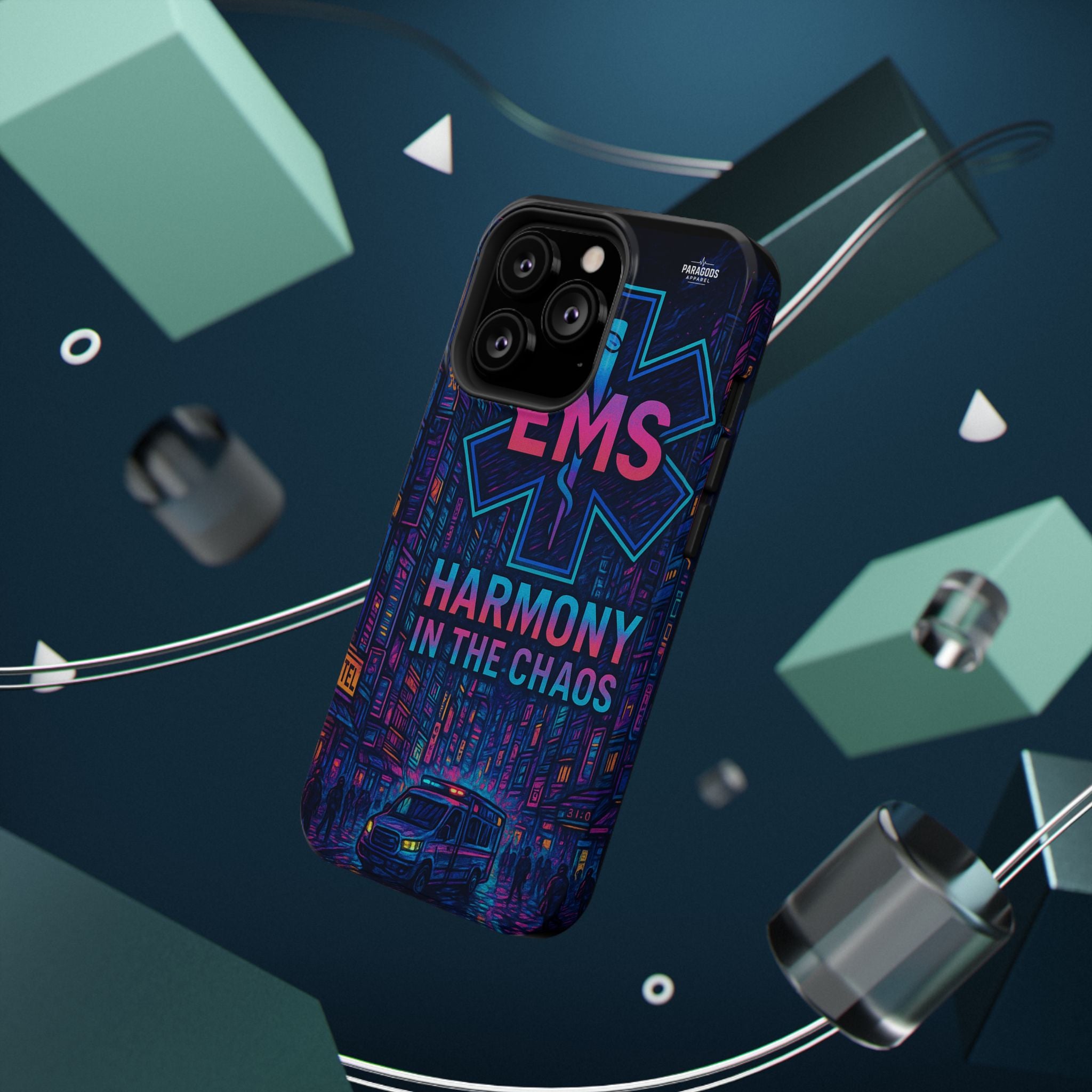 EMS Harmony in the Chaos Impact-Resistant Phone Case, Emergency Services Gift, Durable Phone Cover, Medic Accessories, EMT Merchandise