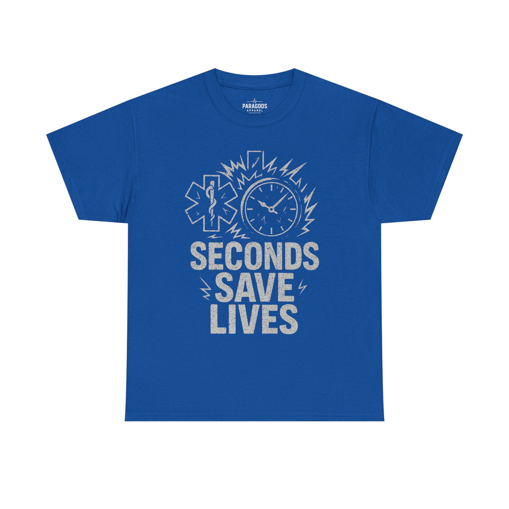 Unisex Tee EMS Shirt Seconds Save Lives