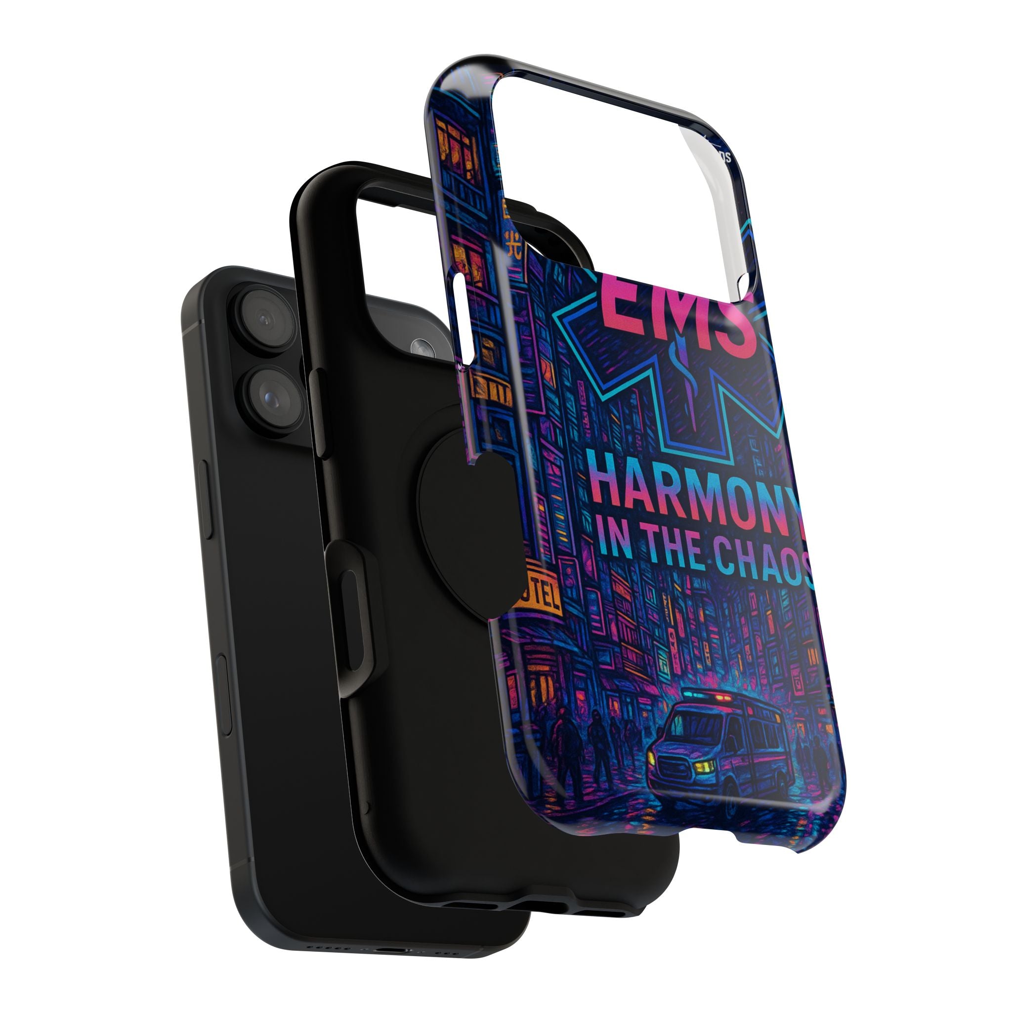 EMS Harmony in the Chaos Impact-Resistant Phone Case, Emergency Services Gift, Durable Phone Cover, Medic Accessories, EMT Merchandise