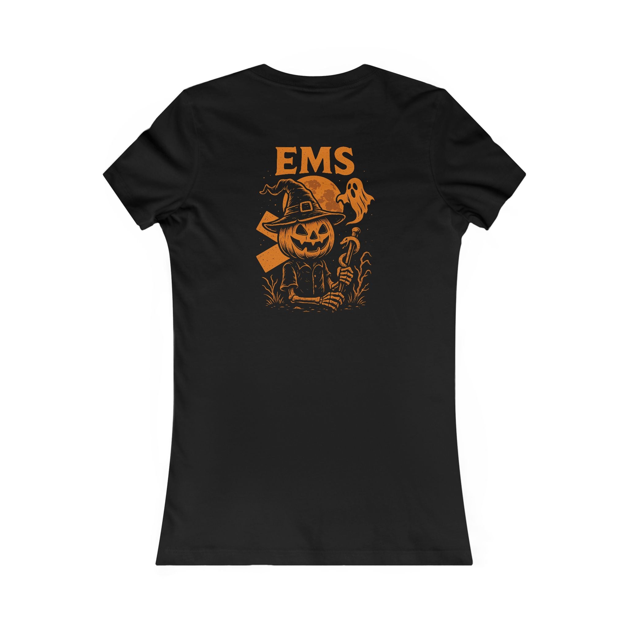 Womens EMS Halloween Tee - Quirky Humor Shirt for Creatives, DIY Enthusiasts, Gift for Crafters, Fun Graphic T-Shirt