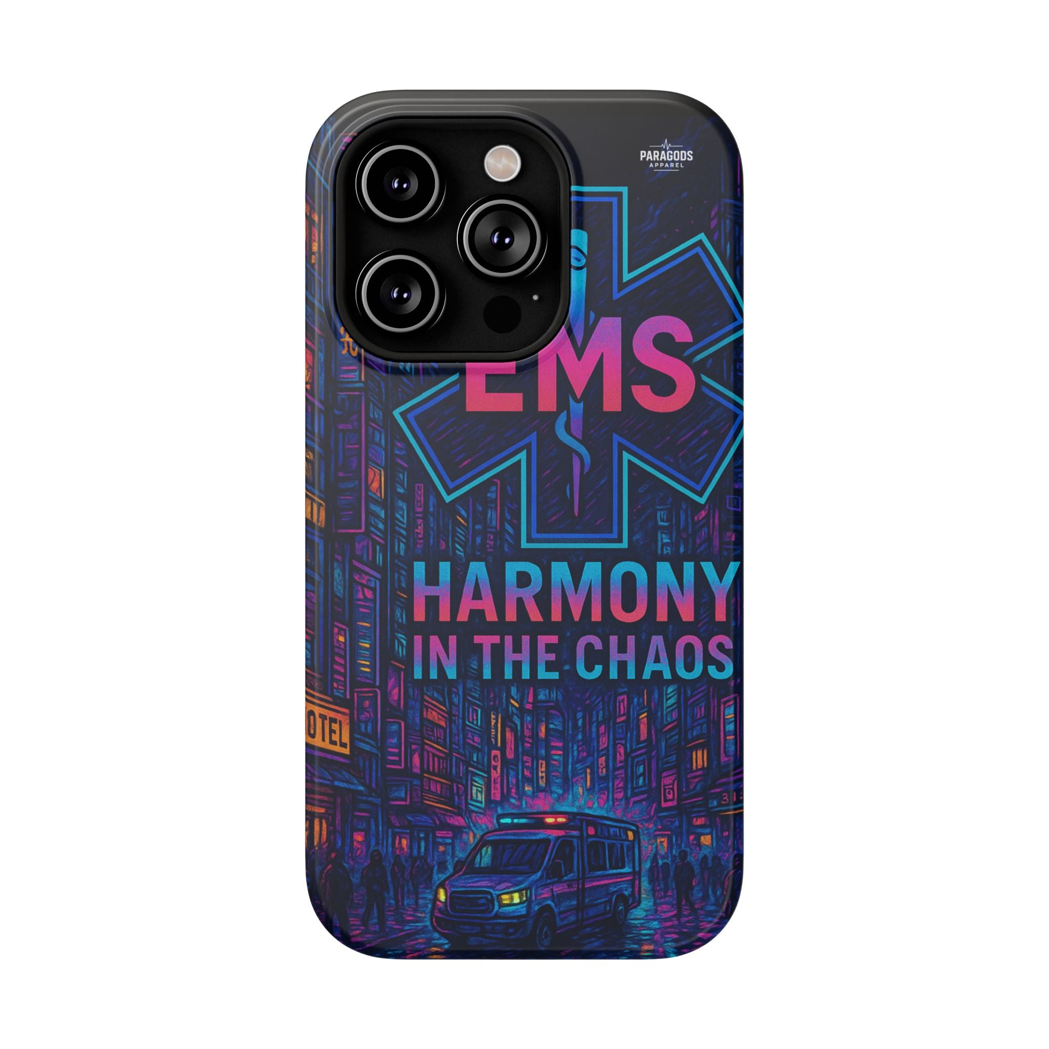 EMS Harmony in the Chaos Impact-Resistant Phone Case, Emergency Services Gift, Durable Phone Cover, Medic Accessories, EMT Merchandise