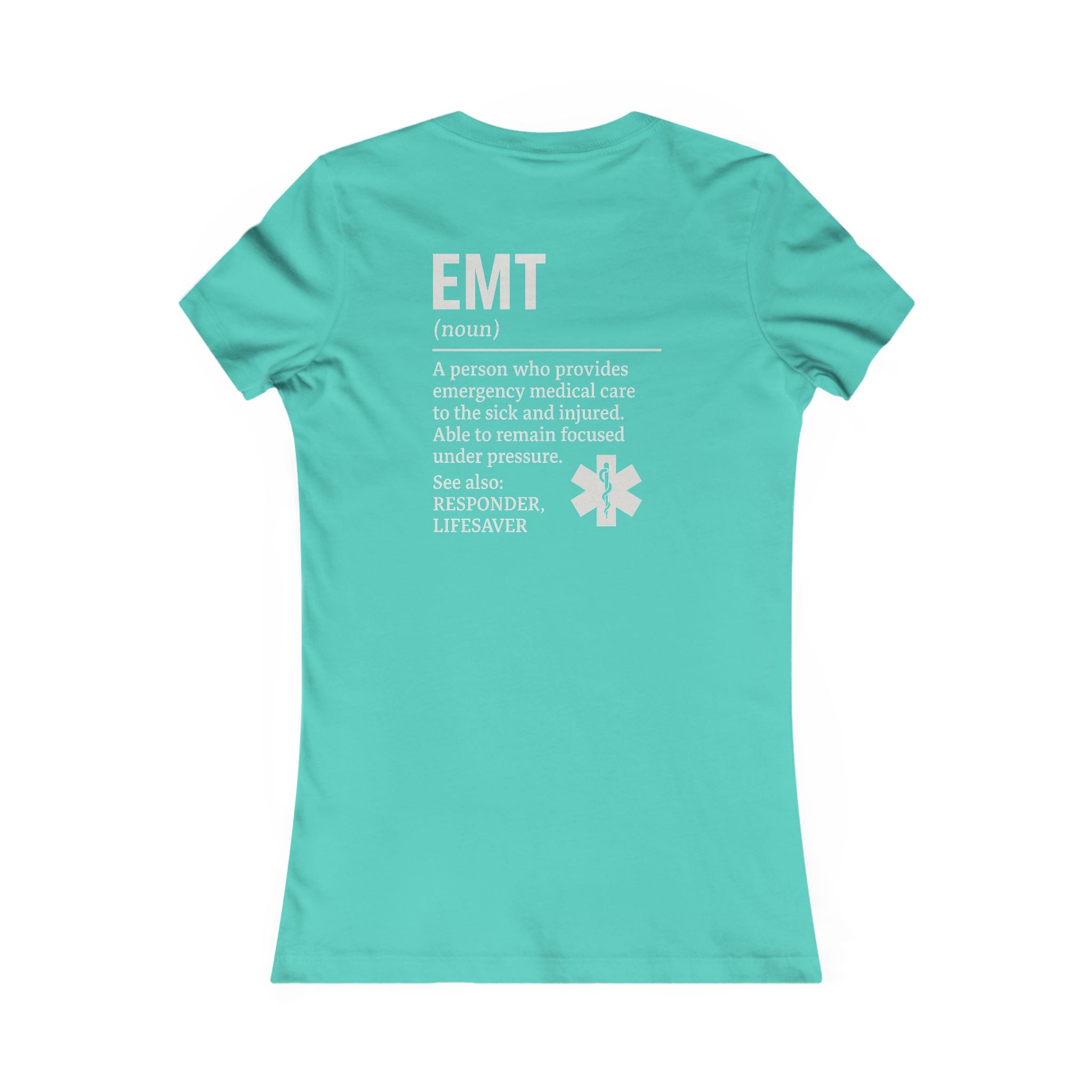 Womens Ems EMT Tee - Quirky Humor Shirt for Creatives, DIY Enthusiasts, Gift for Crafters, Fun Graphic T-Shirt