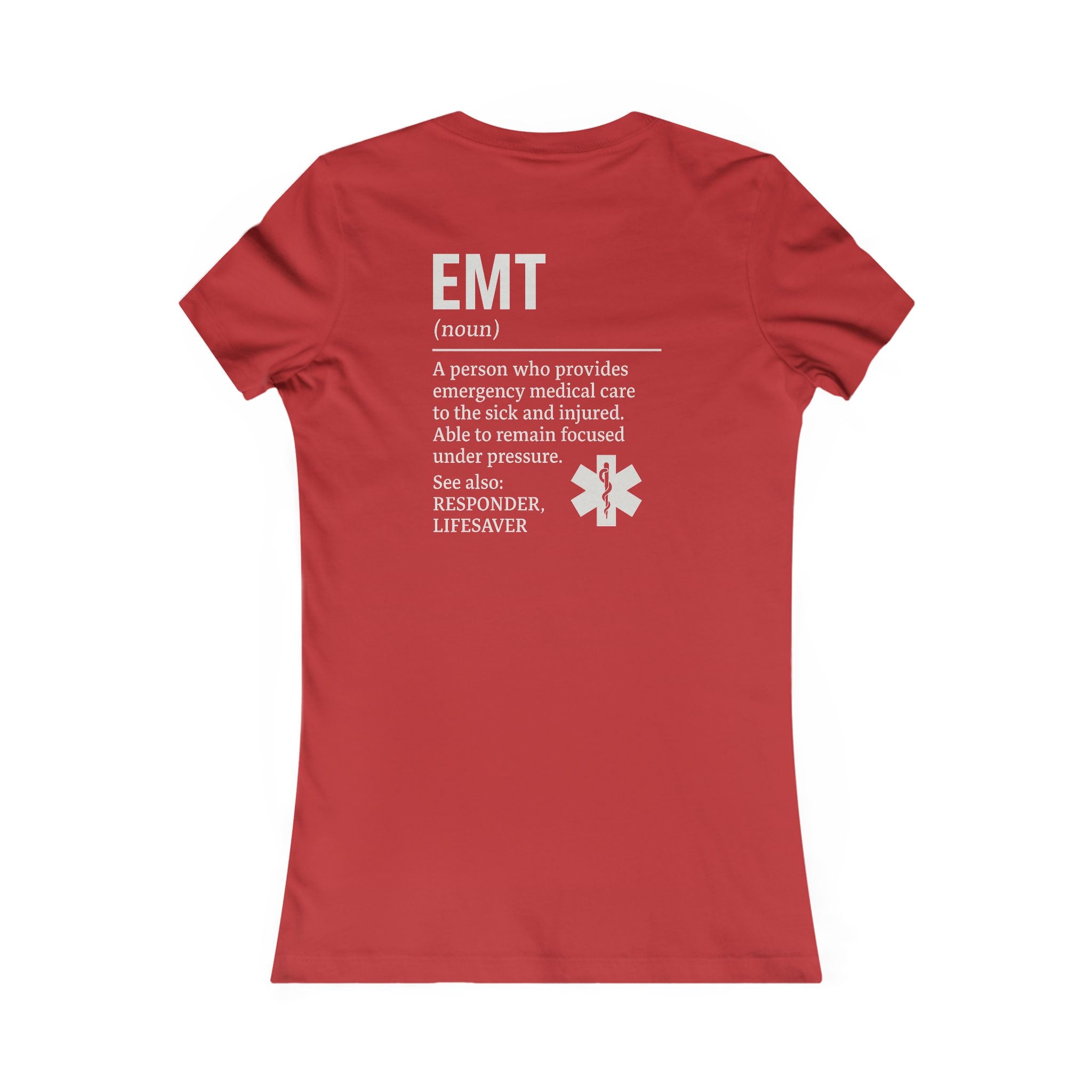 Womens Ems EMT Tee - Quirky Humor Shirt for Creatives, DIY Enthusiasts, Gift for Crafters, Fun Graphic T-Shirt