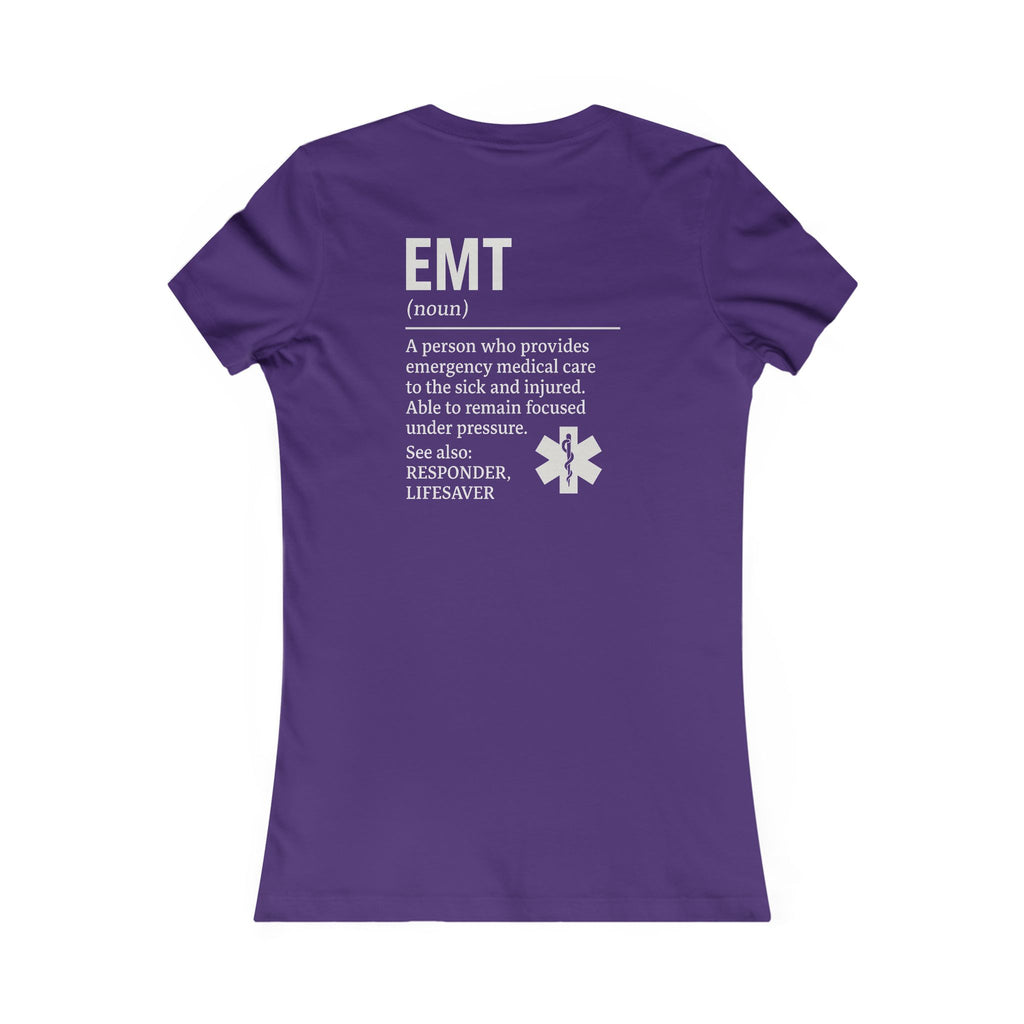 Womens Ems EMT Tee - Quirky Humor Shirt for Creatives, DIY Enthusiasts, Gift for Crafters, Fun Graphic T-Shirt
