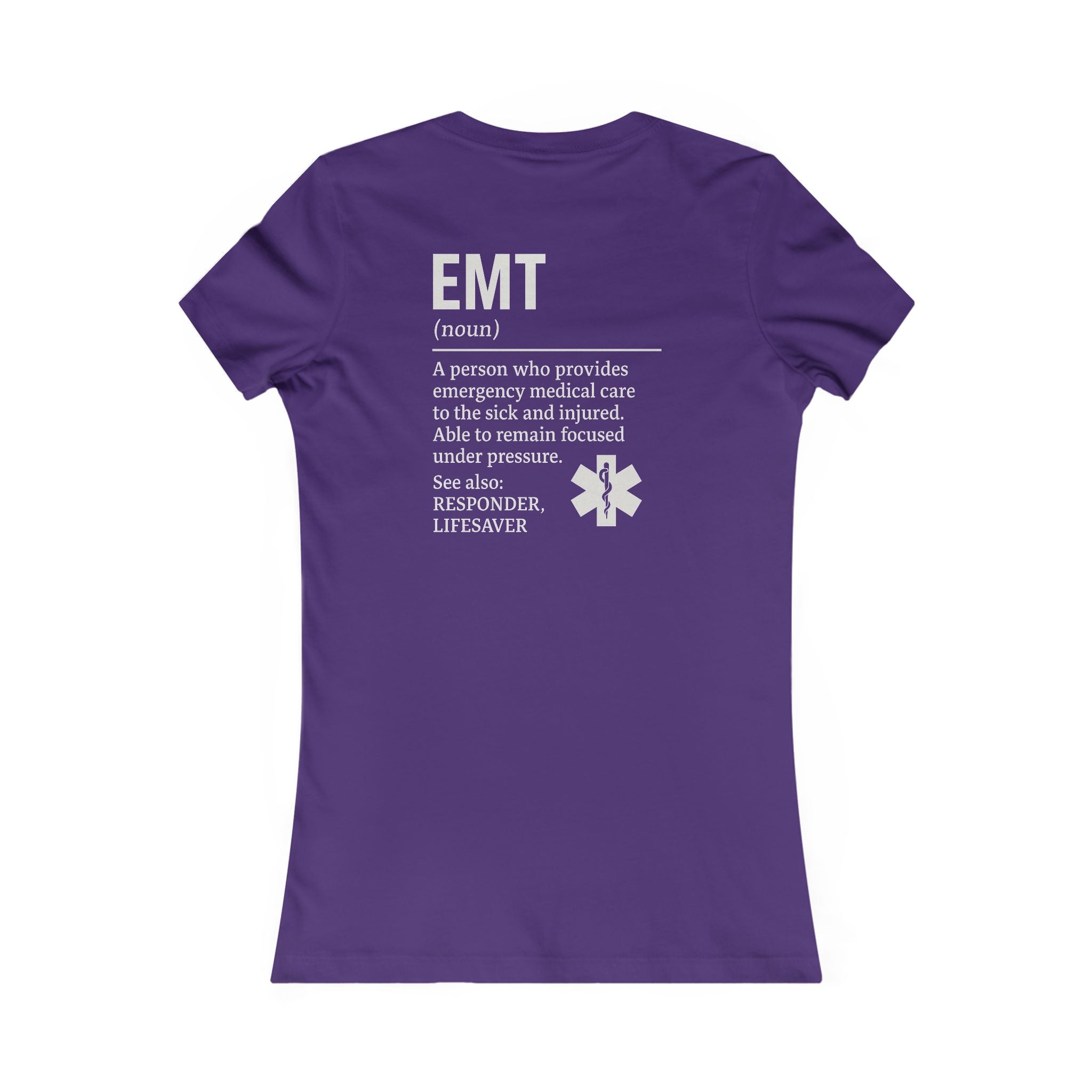 Womens Ems EMT Tee - Quirky Humor Shirt for Creatives, DIY Enthusiasts, Gift for Crafters, Fun Graphic T-Shirt