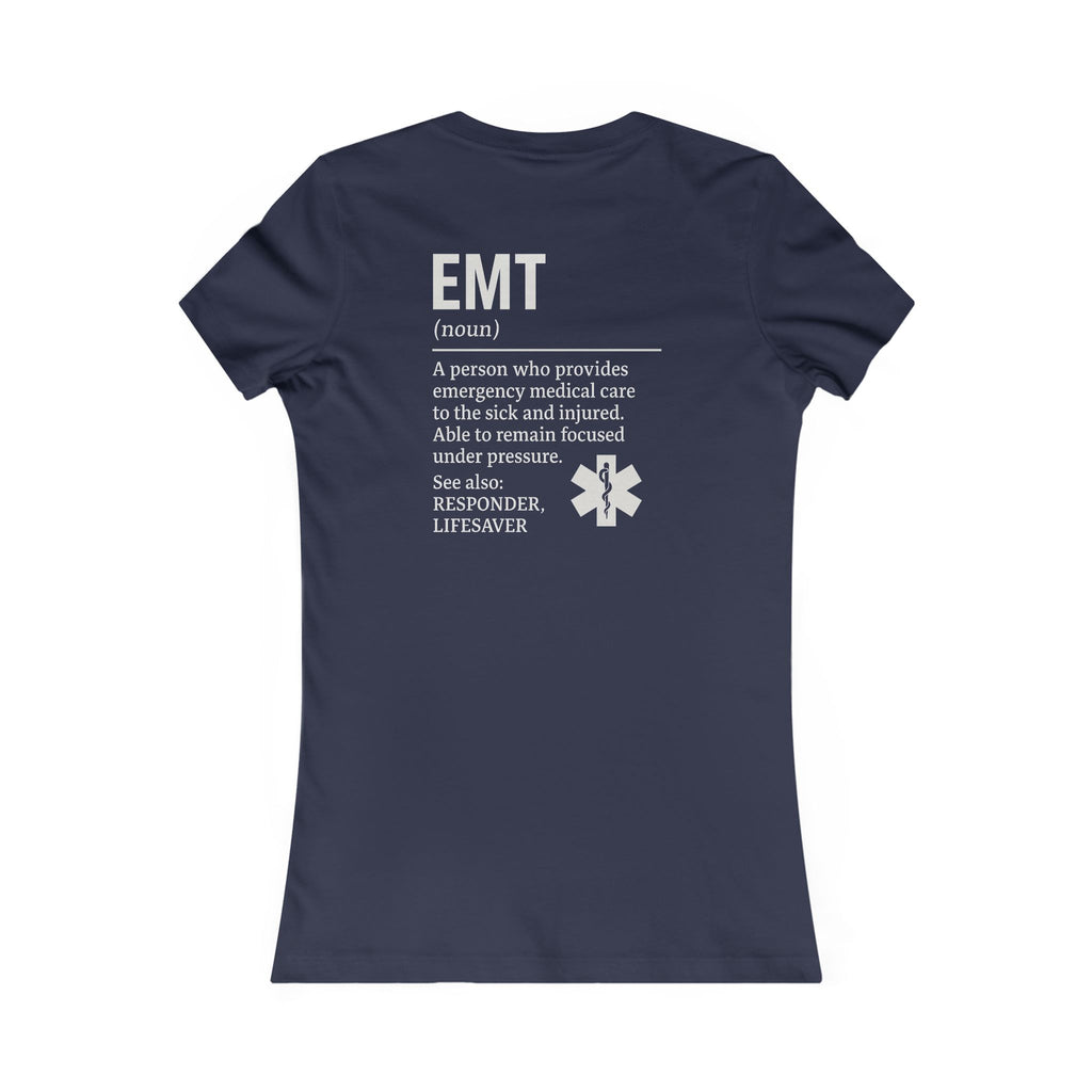 Womens Ems EMT Tee - Quirky Humor Shirt for Creatives, DIY Enthusiasts, Gift for Crafters, Fun Graphic T-Shirt