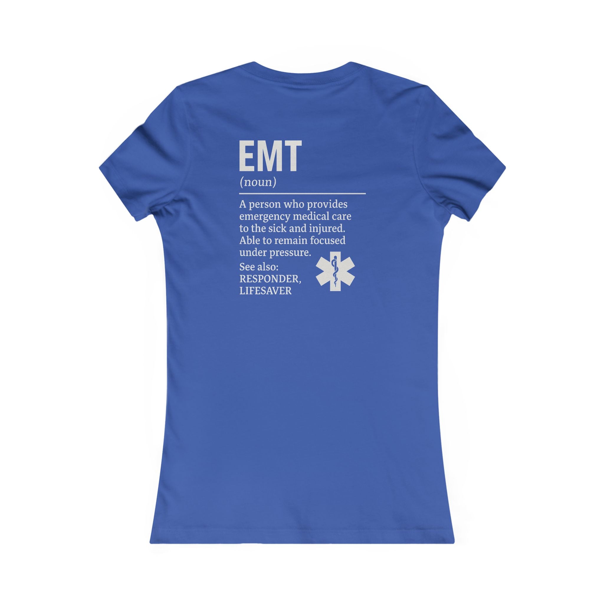 Womens Ems EMT Tee - Quirky Humor Shirt for Creatives, DIY Enthusiasts, Gift for Crafters, Fun Graphic T-Shirt