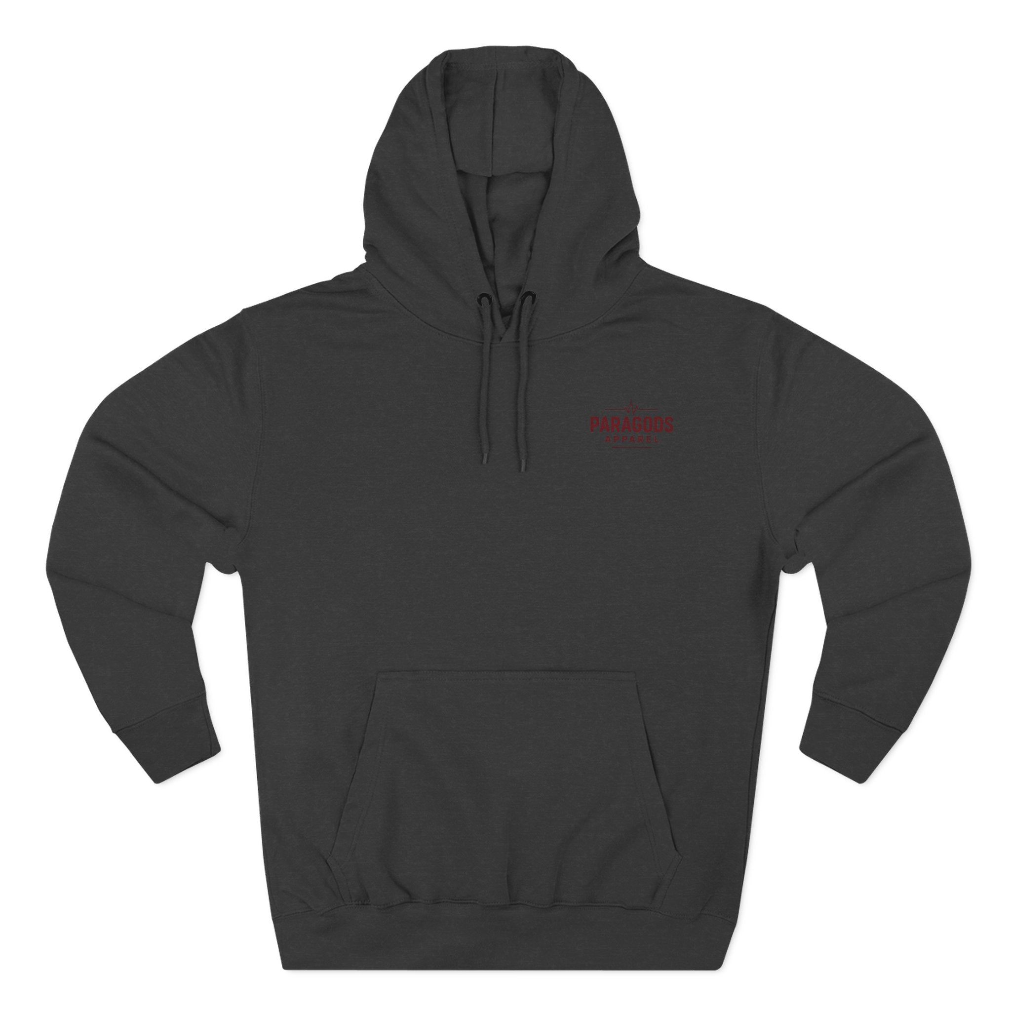 Three-Panel Fleece Hoodie - EMS-CAFFEINATE, DIB, REPEAT Design
