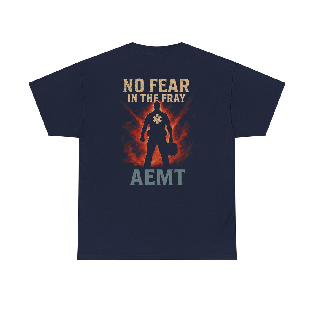 No Fear Heavy Cotton Tee for First Responders, Unisex T-Shirt, Emergency Medical Tee, Gift for EMTs, Casual Everyday Wear