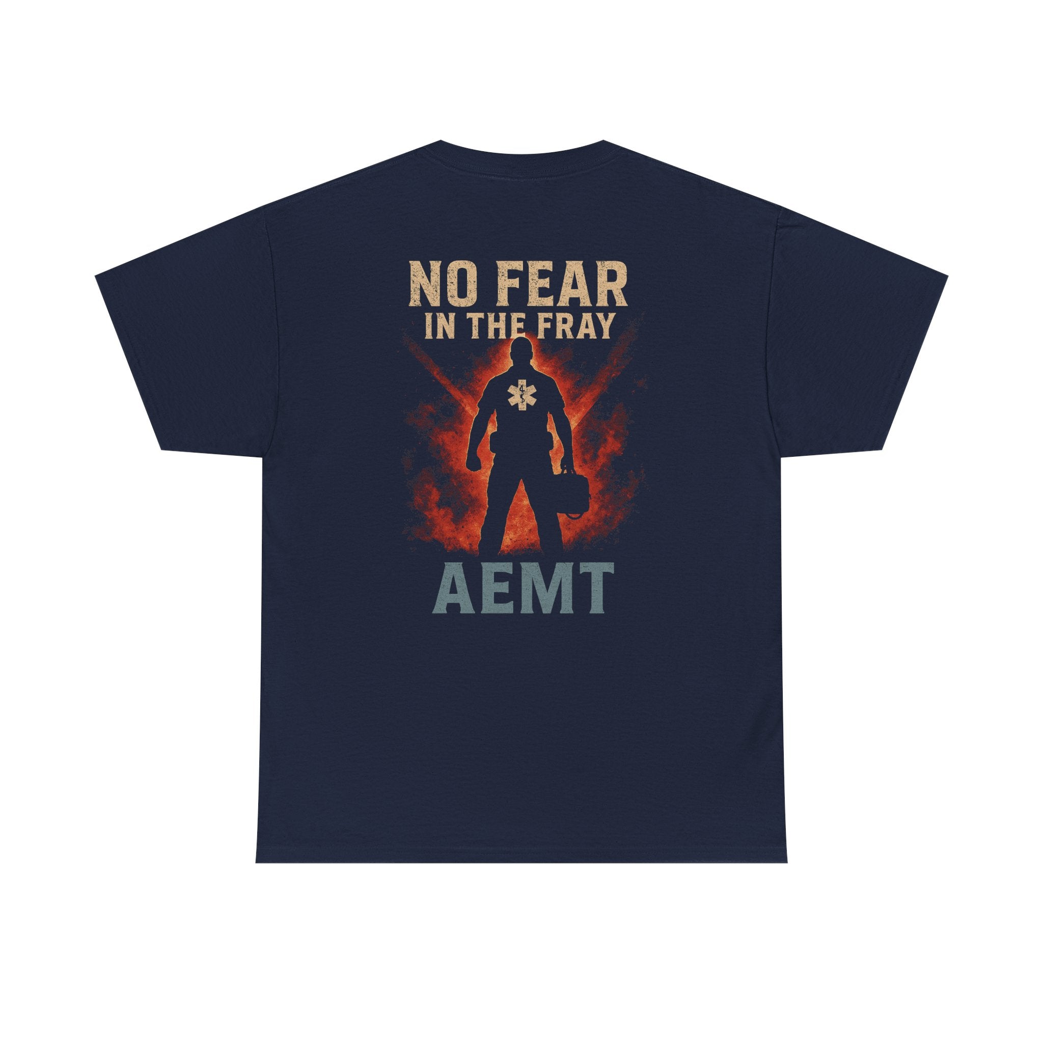 No Fear Heavy Cotton Tee for First Responders, Unisex T-Shirt, Emergency Medical Tee, Gift for EMTs, Casual Everyday Wear