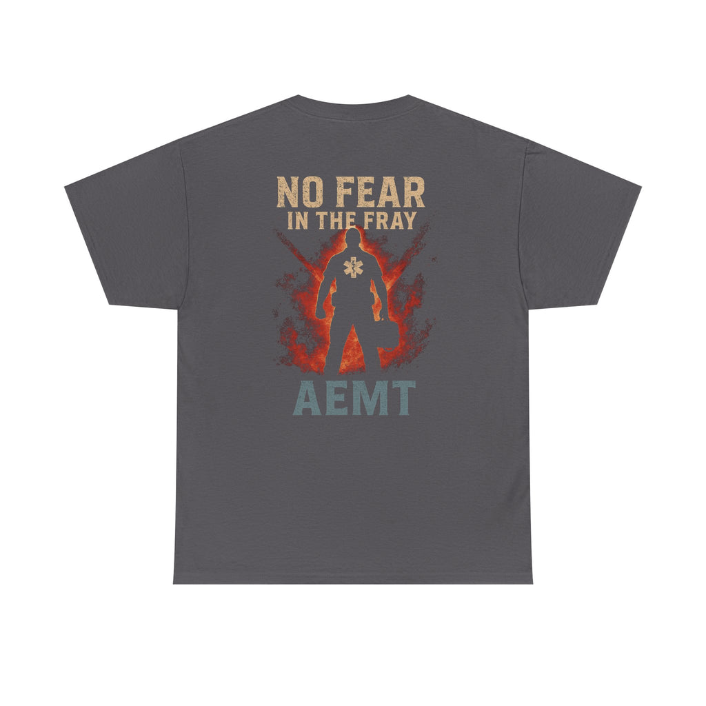 No Fear Heavy Cotton Tee for First Responders, Unisex T-Shirt, Emergency Medical Tee, Gift for EMTs, Casual Everyday Wear