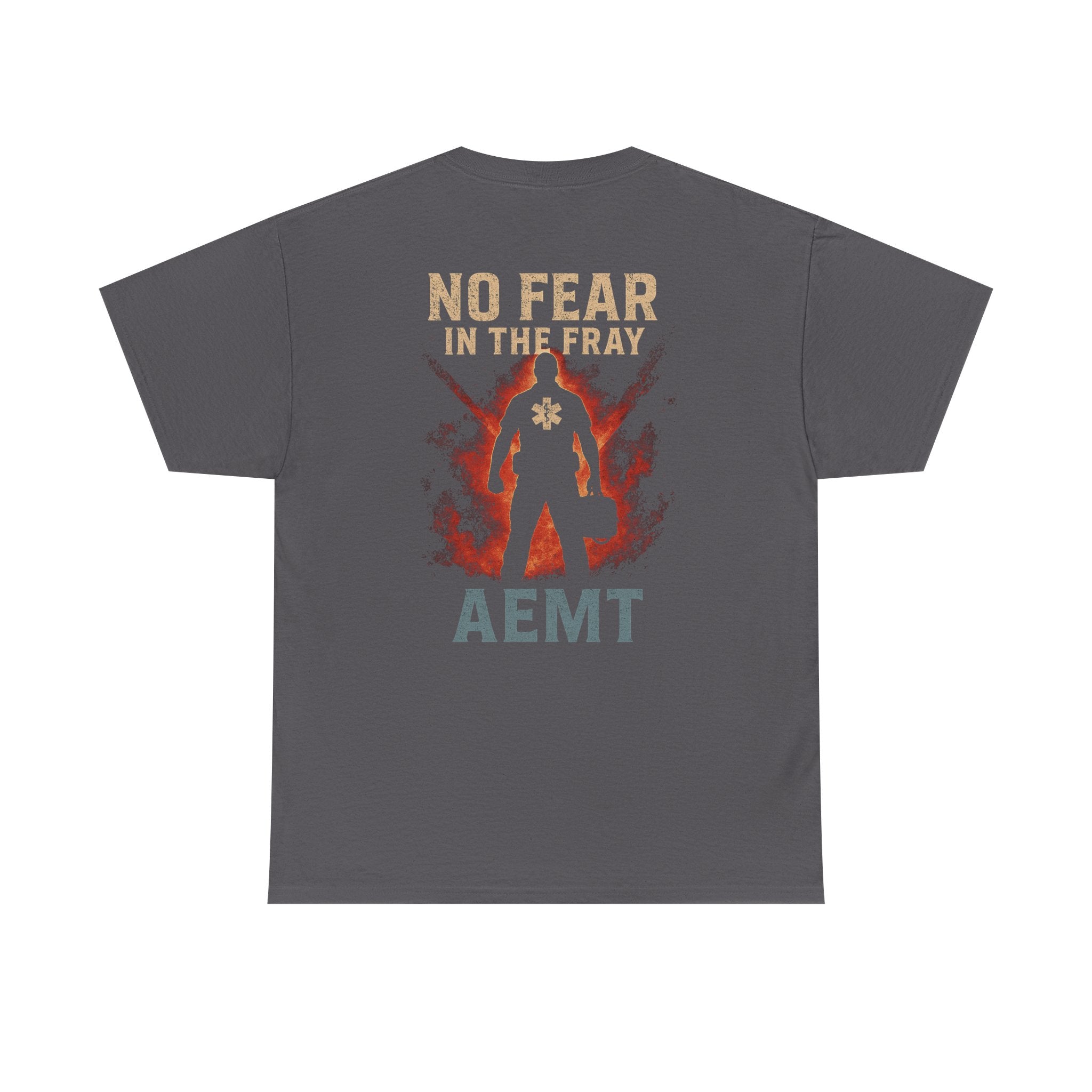 No Fear Heavy Cotton Tee for First Responders, Unisex T-Shirt, Emergency Medical Tee, Gift for EMTs, Casual Everyday Wear