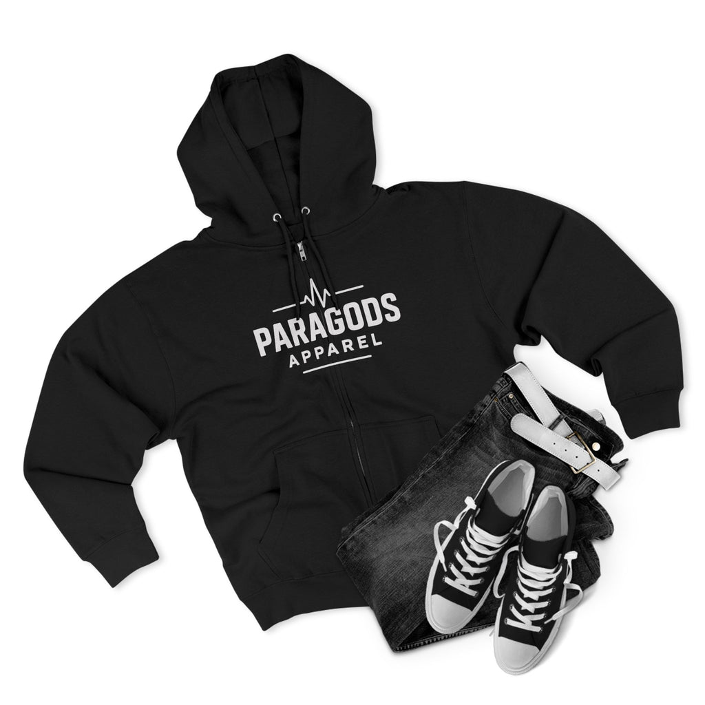 Paragods Logo Zip Hoodie with Unique Design, Casual Wear, Graphic Sweatshirt, Cozy Outerwear, Gift for Her, Gift for Him, Everyday [...]