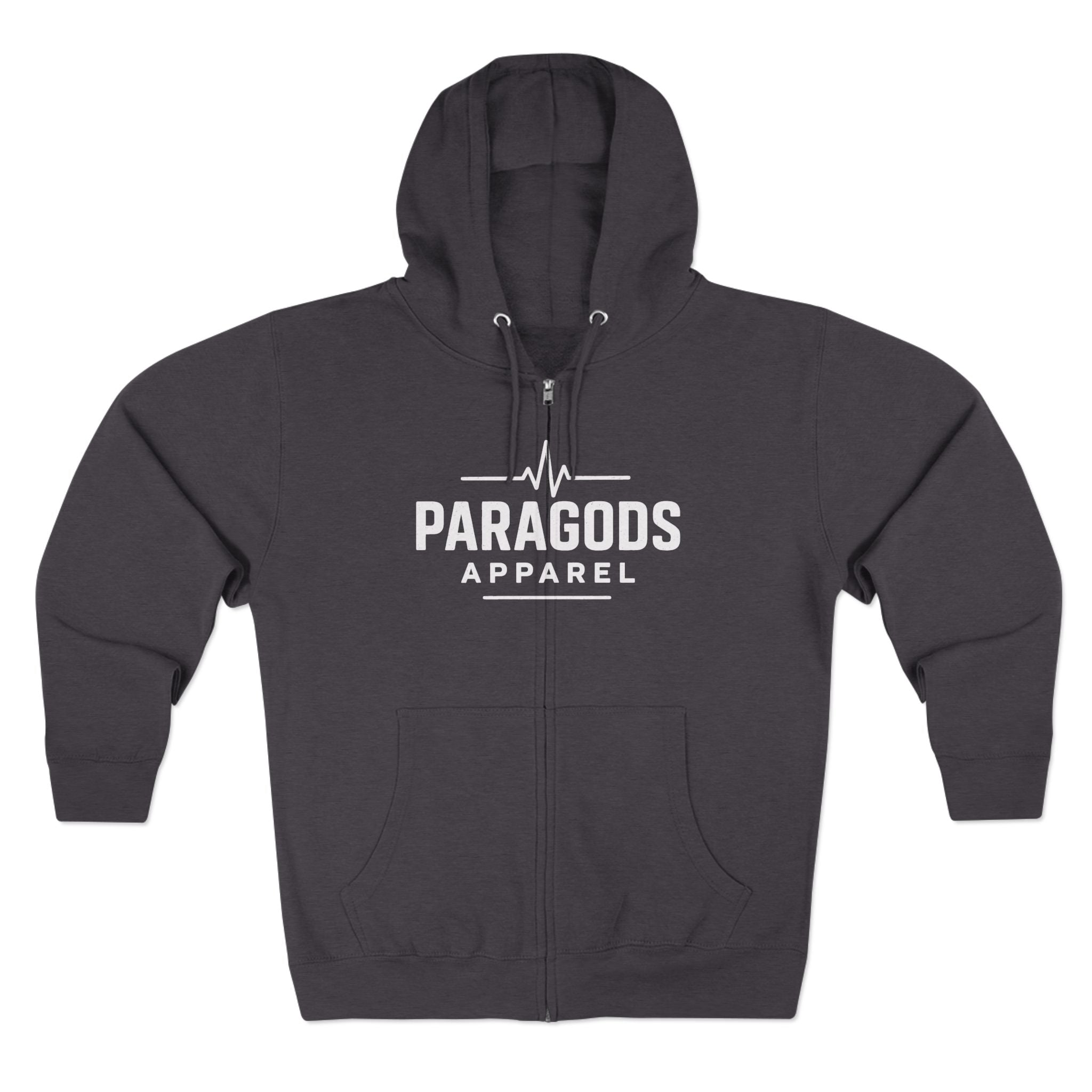 Paragods Logo Zip Hoodie with Unique Design, Casual Wear, Graphic Sweatshirt, Cozy Outerwear, Gift for Her, Gift for Him, Everyday [...]