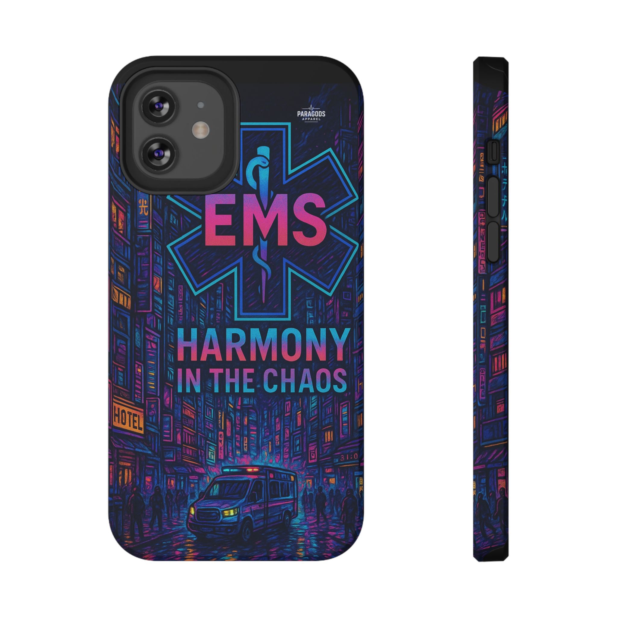 EMS Harmony in the Chaos Impact-Resistant Phone Case, Emergency Services Gift, Durable Phone Cover, Medic Accessories, EMT Merchandise