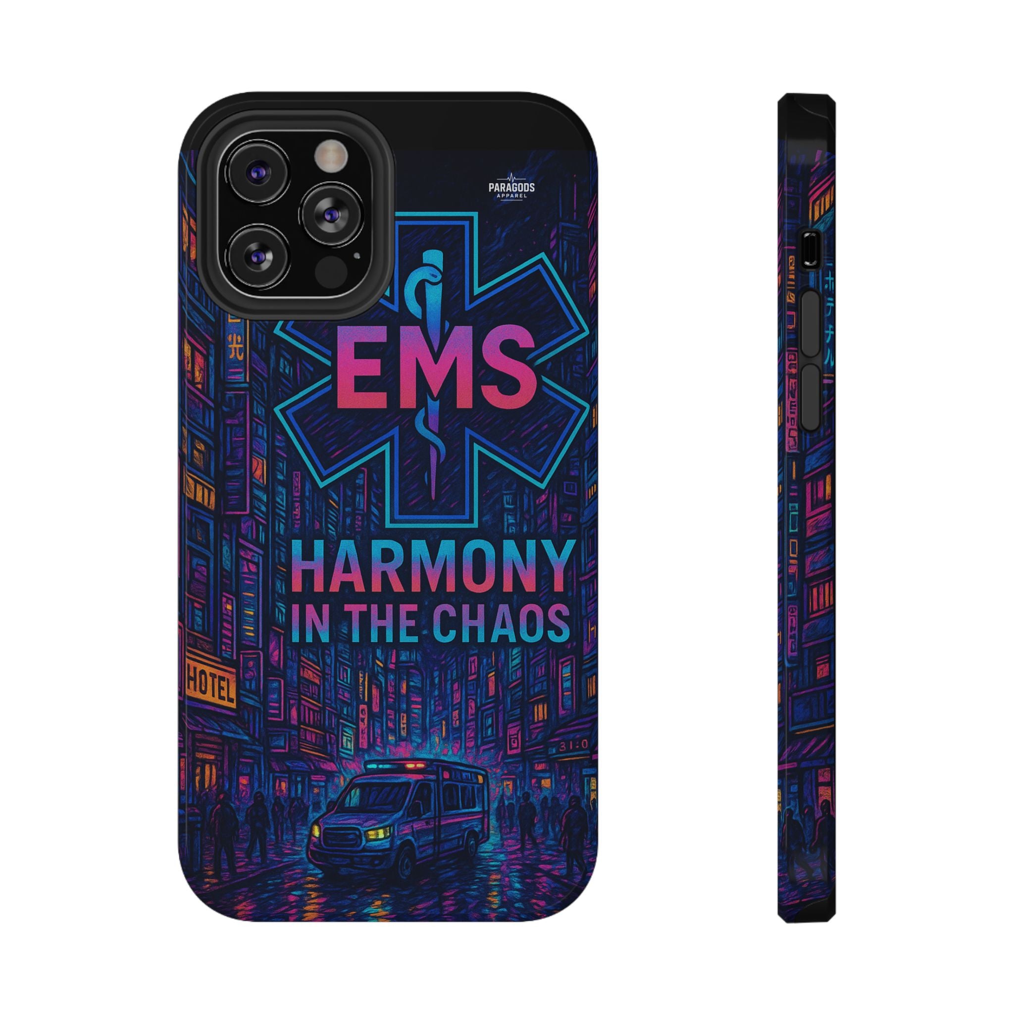 EMS Harmony in the Chaos Impact-Resistant Phone Case, Emergency Services Gift, Durable Phone Cover, Medic Accessories, EMT Merchandise
