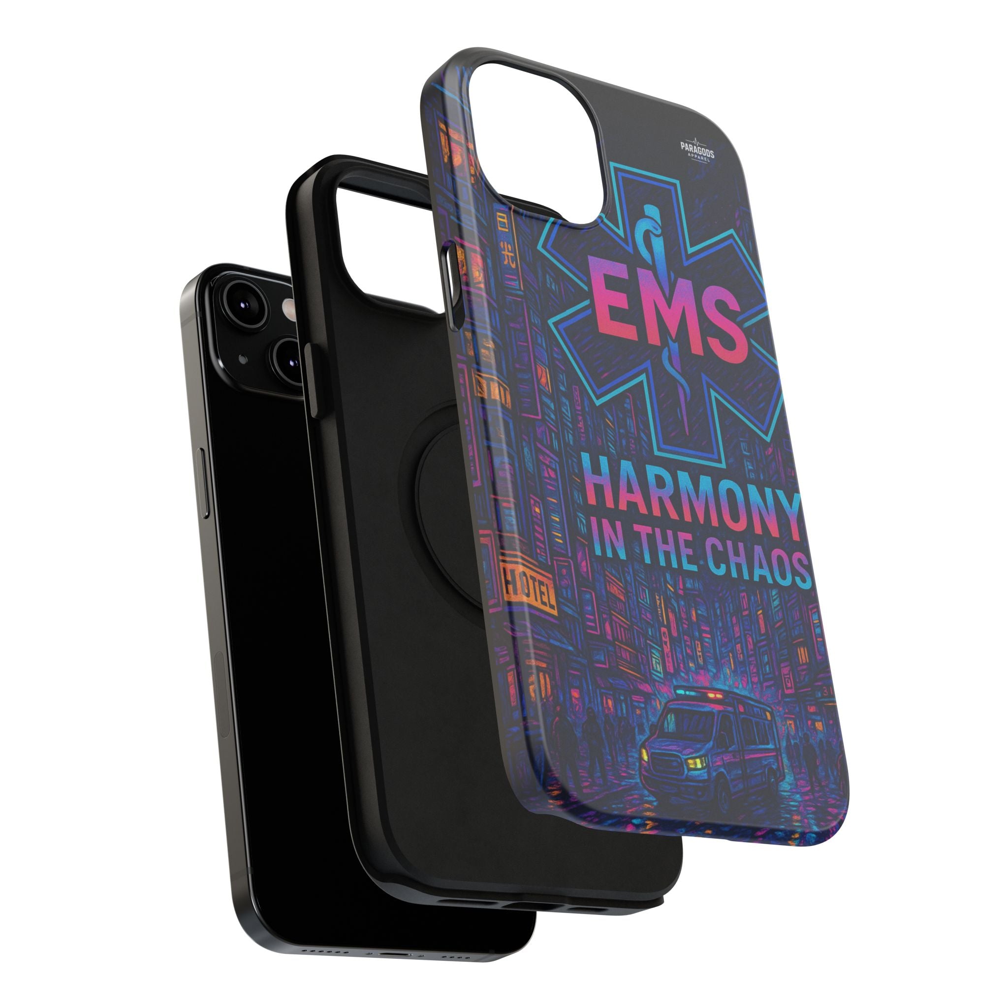 EMS Harmony in the Chaos Impact-Resistant Phone Case, Emergency Services Gift, Durable Phone Cover, Medic Accessories, EMT Merchandise